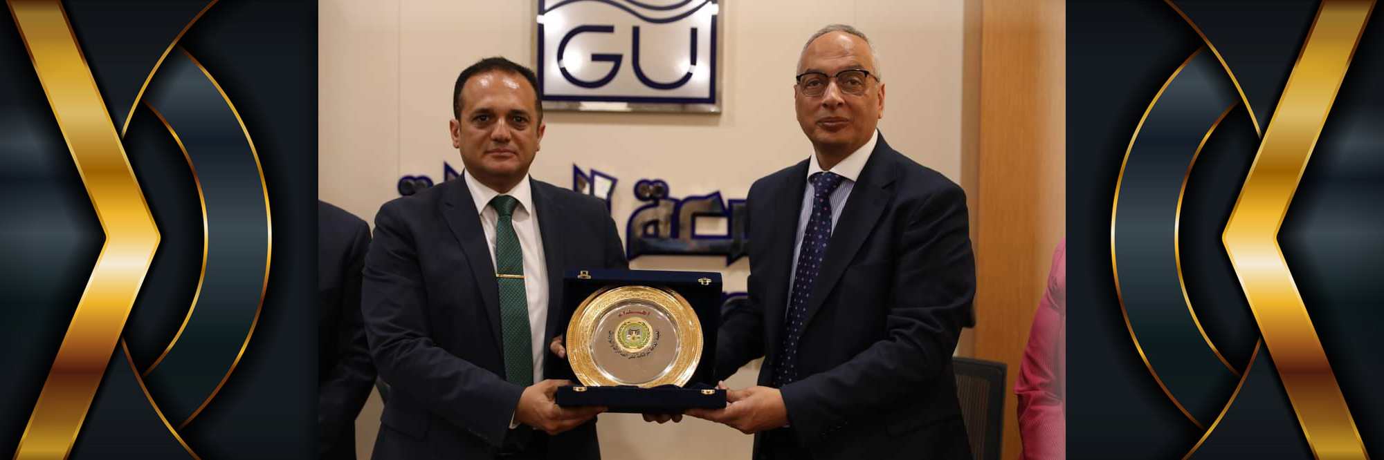 Eng. / Essam Al-Naggar Chairman of GOEIC and Dr. / Mohamed El-Shenawy, President of Galala University signs a joint cooperation protocol to exchange experiences in the fields of projects, scientific research, consultations, technical support, training and education.