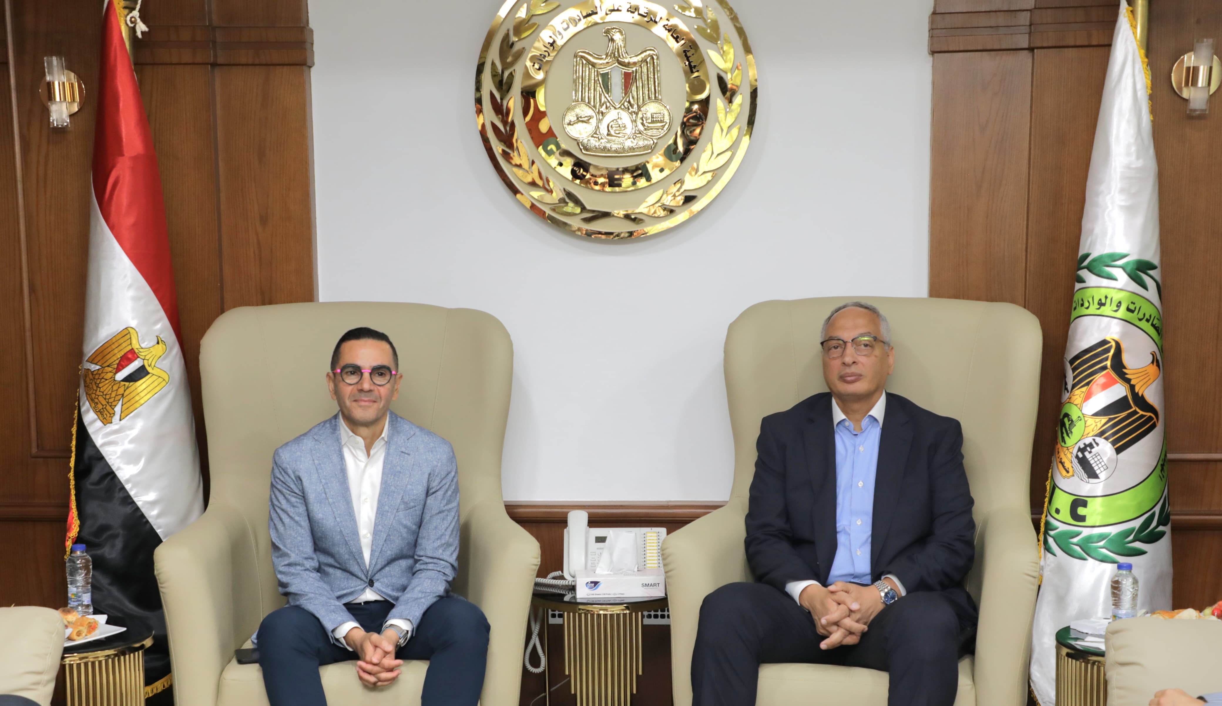 وزير الاستثمار والتجارة الخارجية م. حسن الخطيب يفتتح احدث معمل للاختبارات الضوئية بالهيئة العامة للرقابة على الصادرات والواردات