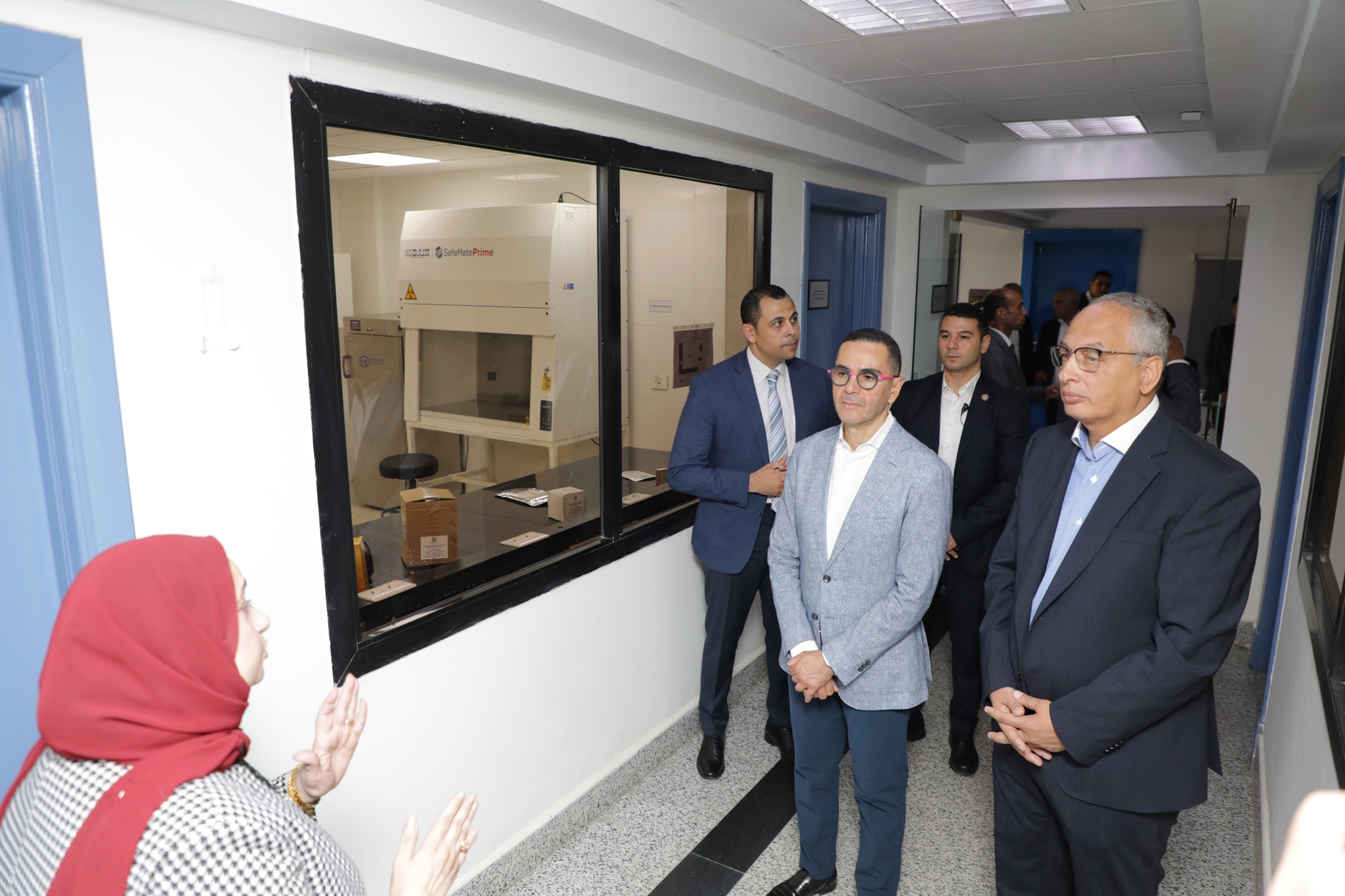 افتتاح المهندس حسن الخطيب وزير الاستثمار والتجارة الخارجية وحدة اختبارات الكفاءة الفنية للمختبرات (PT)