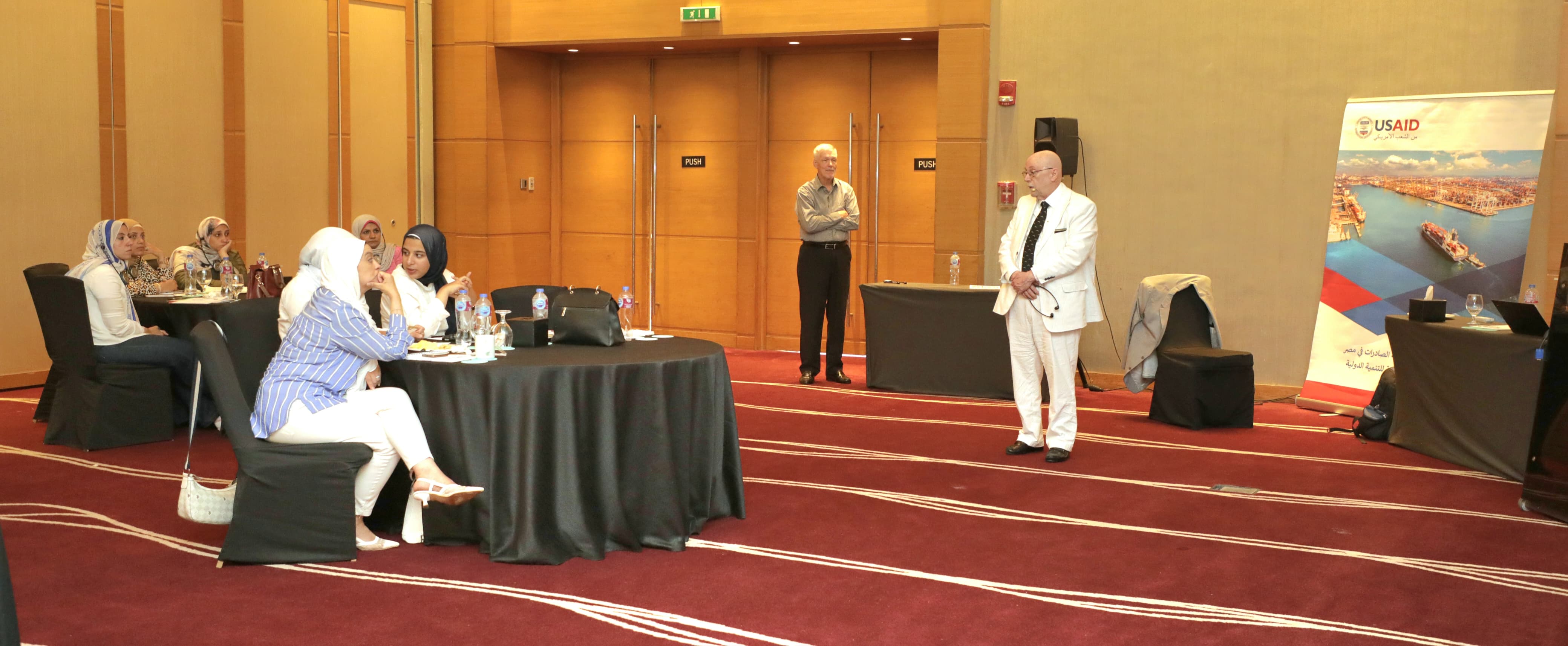 لتدريب الفنى الخاص باعضاء وحدة الكربون بالهيئة بالتعاون مع مشروع تطوير وتنمية الصادرات والممول من (USAID ) يؤكد حرص الهيئة على دعم الصناعة المصرية من خلال انشاء هذة الوحدة للتسهيل على المصدرين المصريين من خلال تقييم ومطابقة للمنتجات المصرية التى تستوفى شر