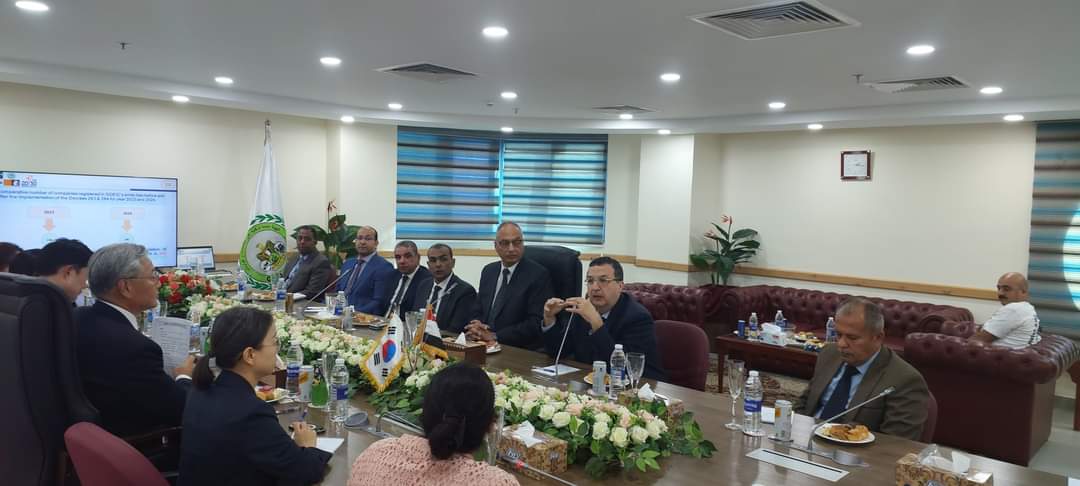 زيارة السفير الكورى لفرع الهيئة بميناء الدخيلة