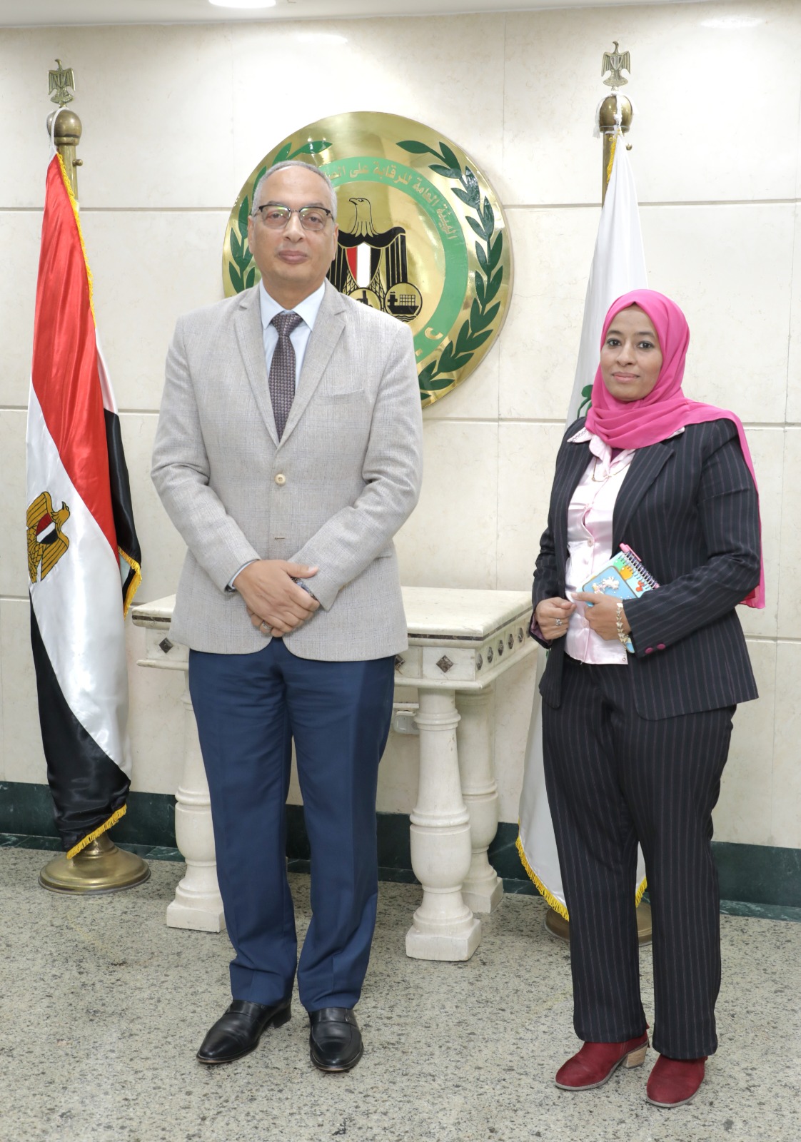 رئيس الهيئة العامة للرقابة على الصادرات والواردات يستقبل وفدا من الإدارة الحكومية لتنظيم السوق في جمهورية الصين (SAMA) لبحث سبل التعاون بينهما في مجال تقييم المطابقة وفحص ومطابقة المنتجات والرقابة على التجارة الالكترونية.