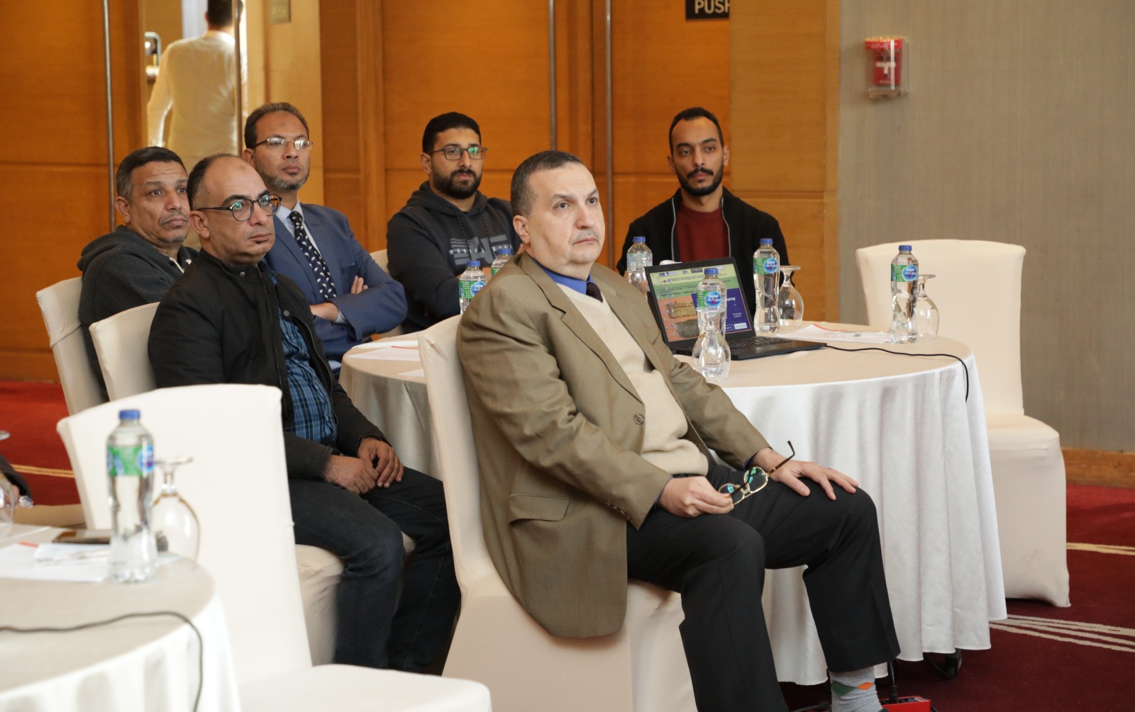 زيارة رئيس الهيئة للتدريب الخاص بمشروع تطوير إجراءات تقييم وتصنيف المخاطر و الممول من مشروع تمويل وتنمية الصادرات (USAID)