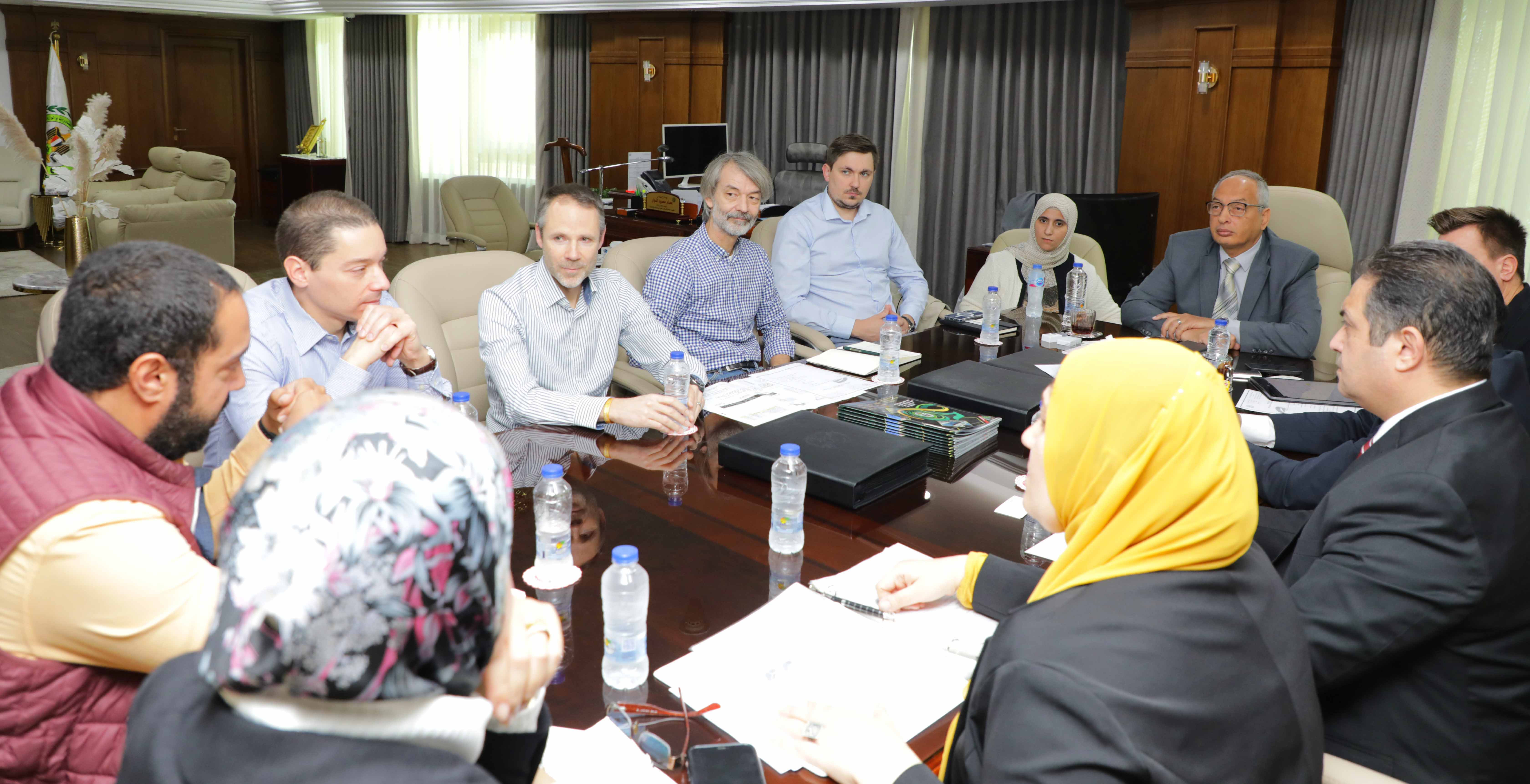 المهندس عصام النجار يستقبل وفد من شركة بوش العالمية