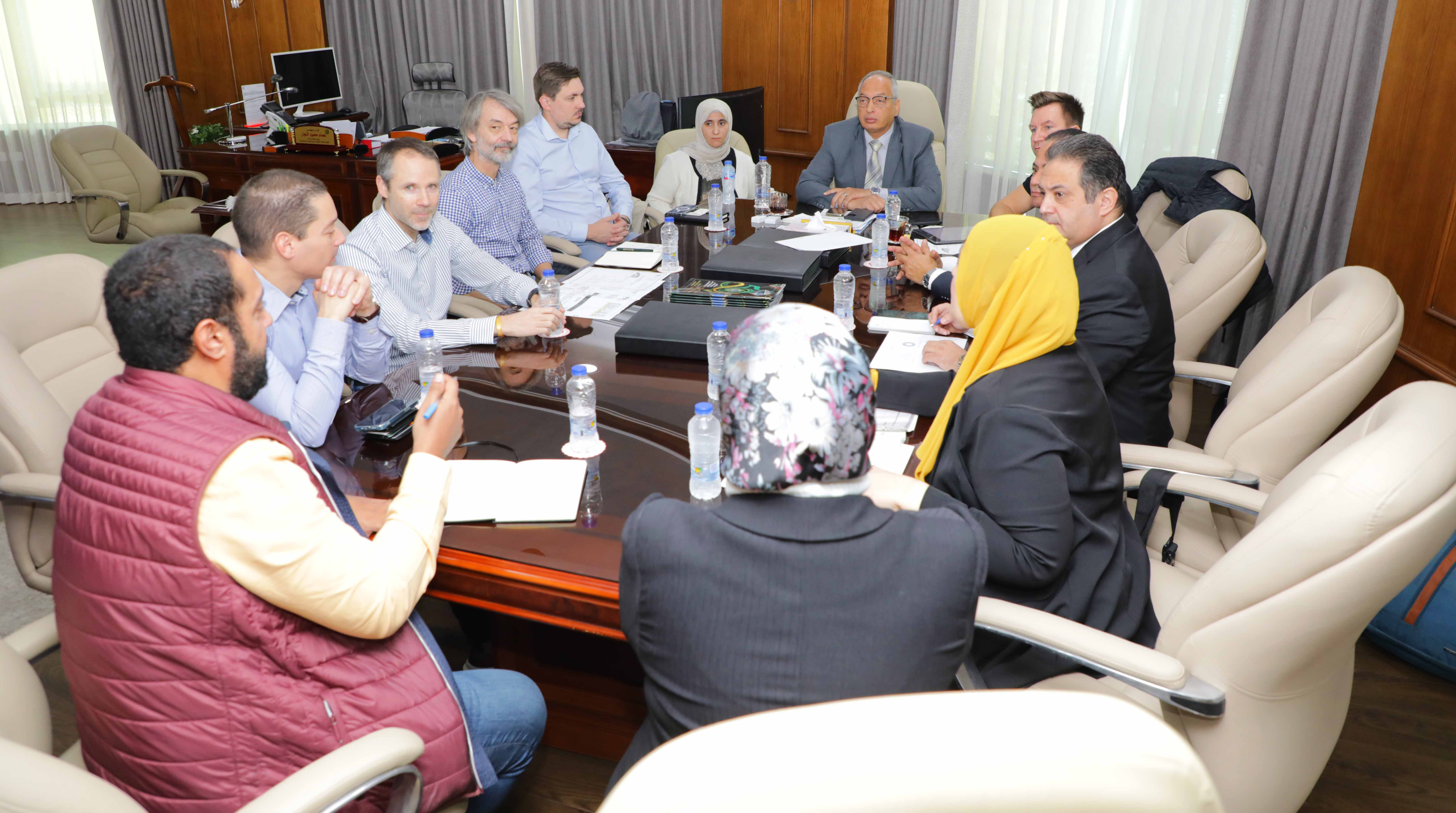 المهندس عصام النجار يستقبل وفد من شركة بوش العالمية