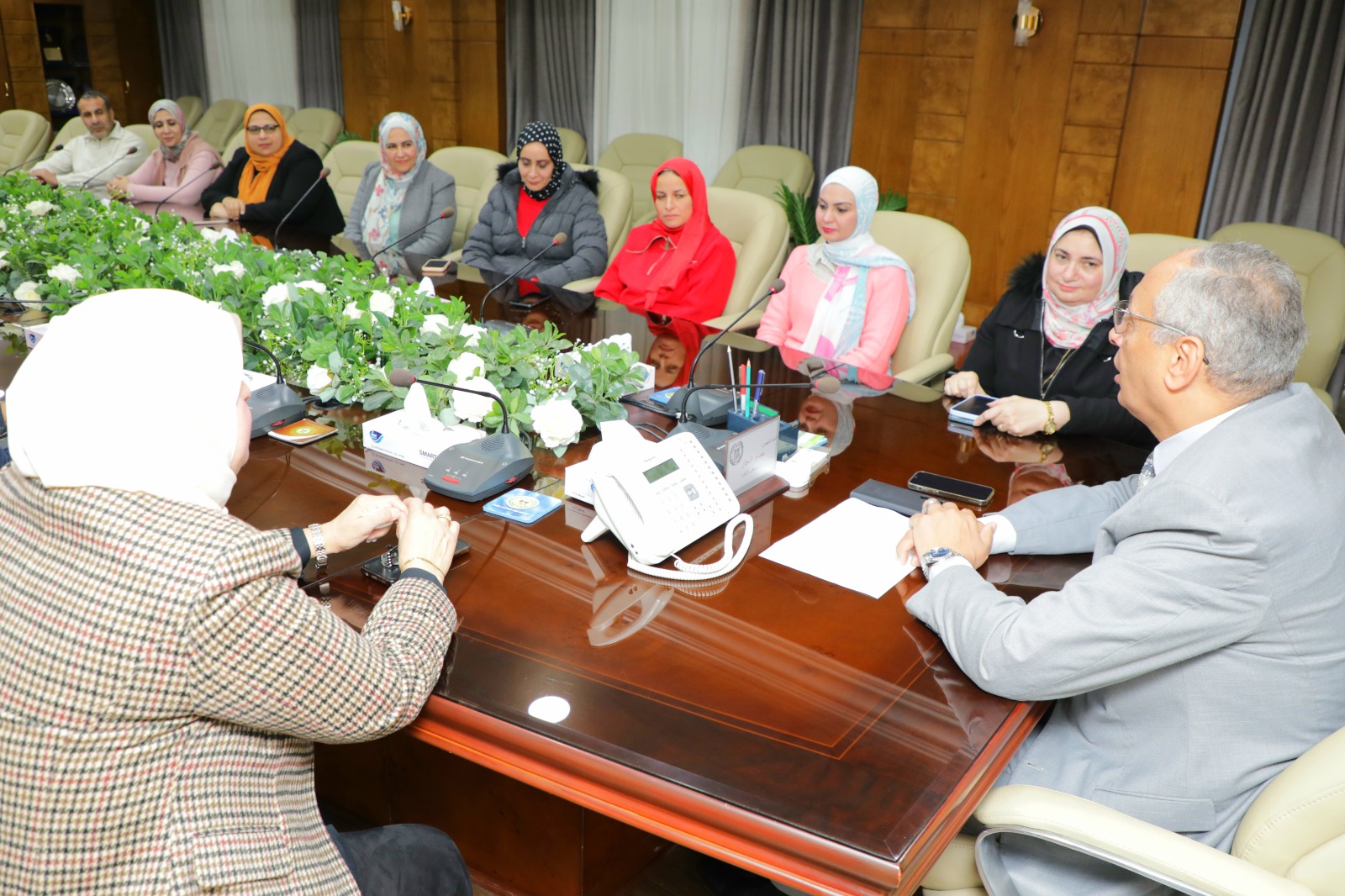 اجتماع رئيس مجلس الادارة مع وحدة الكفاءة الفنية ( PT)