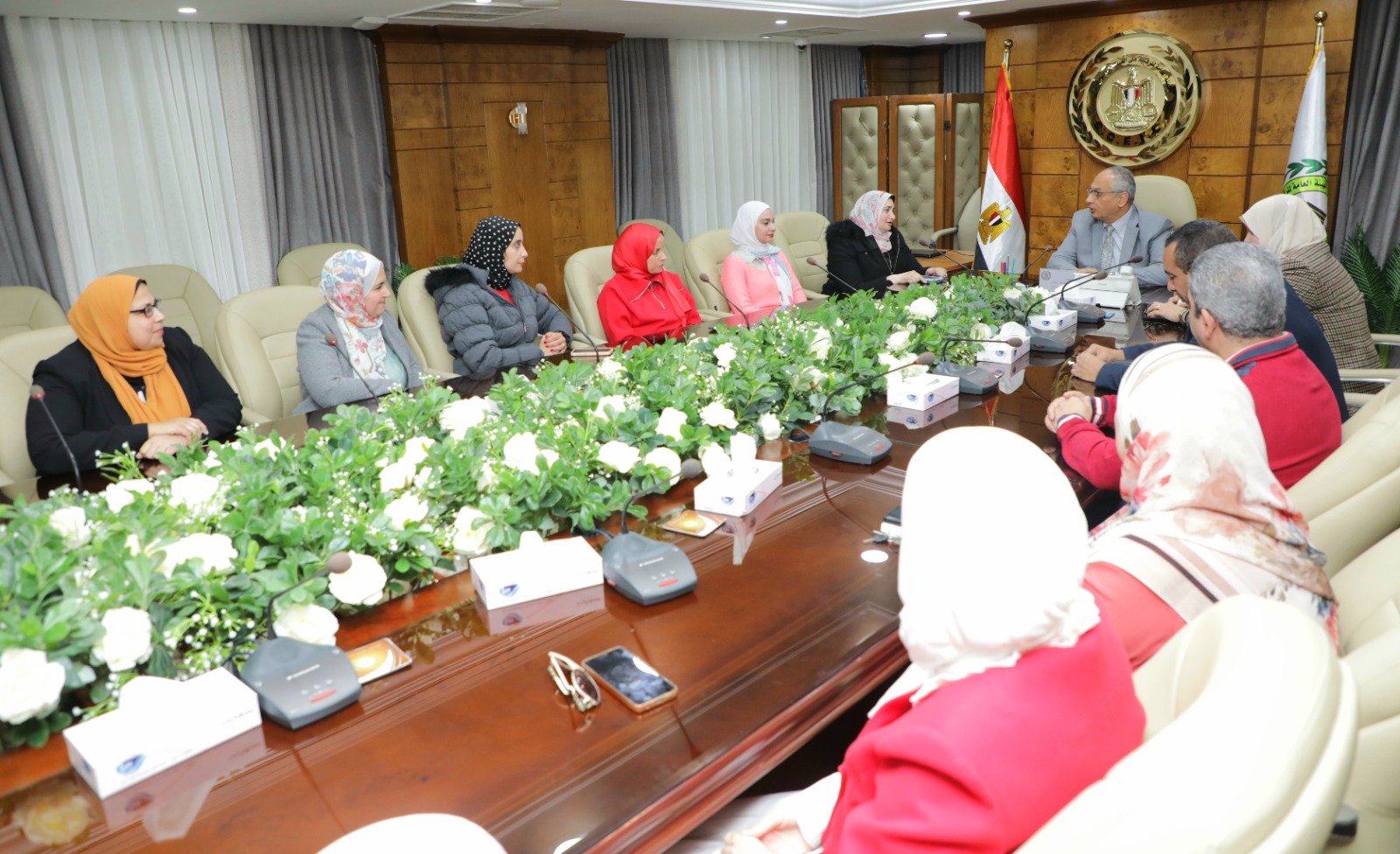 اجتماع رئيس مجلس الادارة مع وحدة الكفاءة الفنية ( PT)
