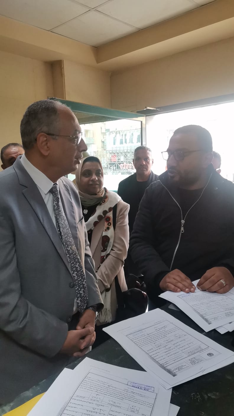 م. عصام النجار يتفقد سير العمل بفرع الهيئة بمدينة اكتوبر  ويتابع  مراحل التطوير  به