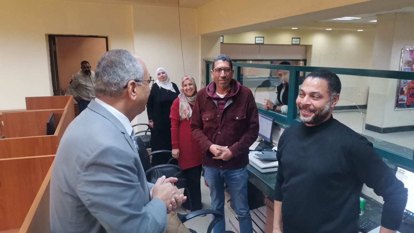 م. عصام النجار يتفقد سير العمل بفرع الهيئة بمدينة اكتوبر  ويتابع  مراحل التطوير  به