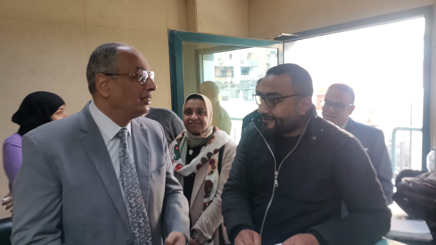 م. عصام النجار يتفقد سير العمل بفرع الهيئة بمدينة اكتوبر  ويتابع  مراحل التطوير  به