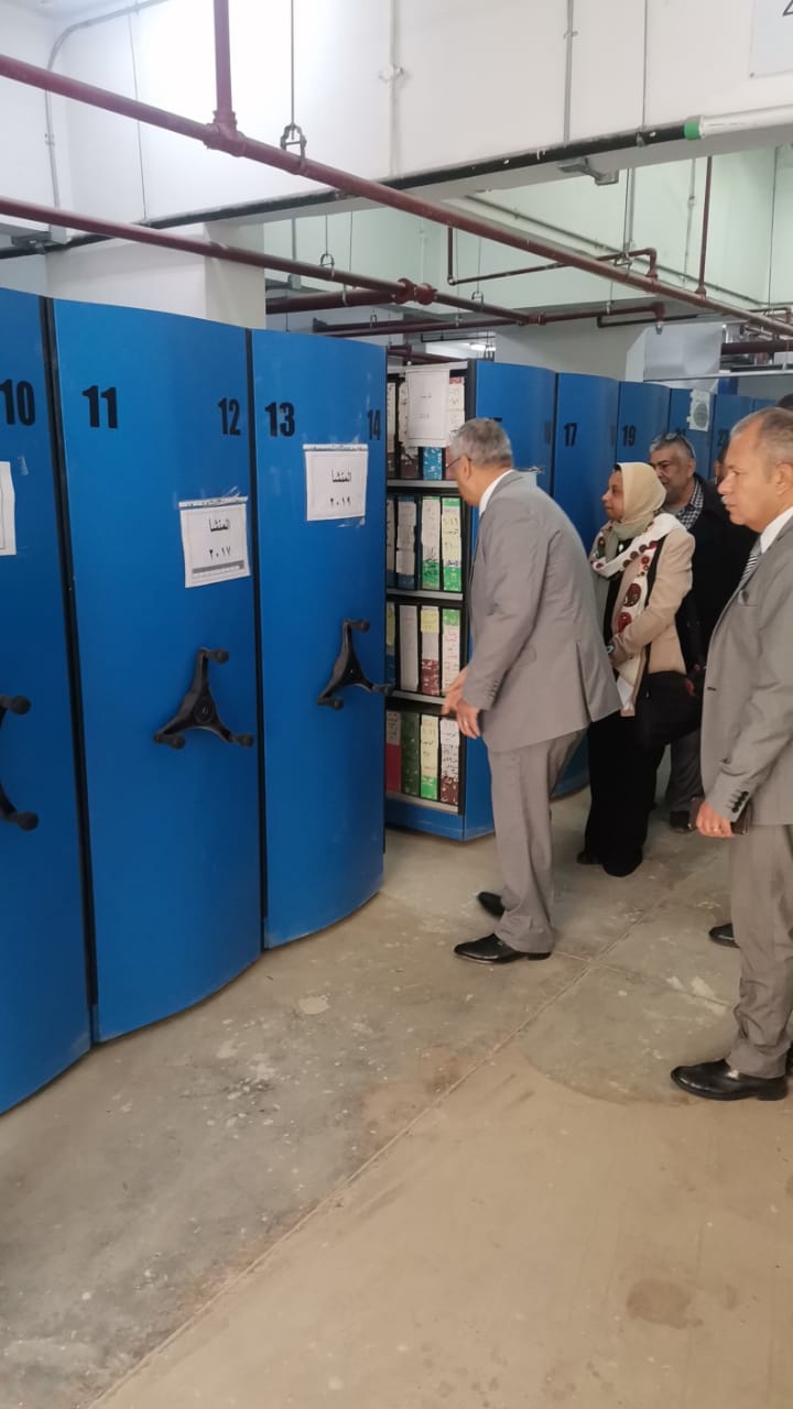 م. عصام النجار يتفقد سير العمل بفرع الهيئة بمدينة اكتوبر  ويتابع  مراحل التطوير  به