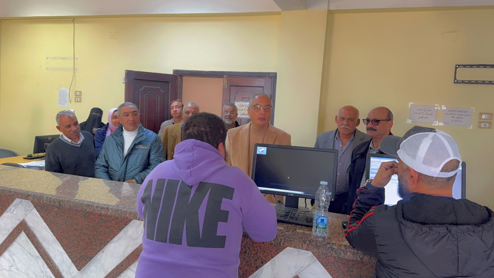 توجه اليوم السيد المهندس عصام النجا الى فرع الهيئة بالسويس لتفقد اجراءات العمل بميناء السويس والادبية والعين السخنة وبدر الجاف