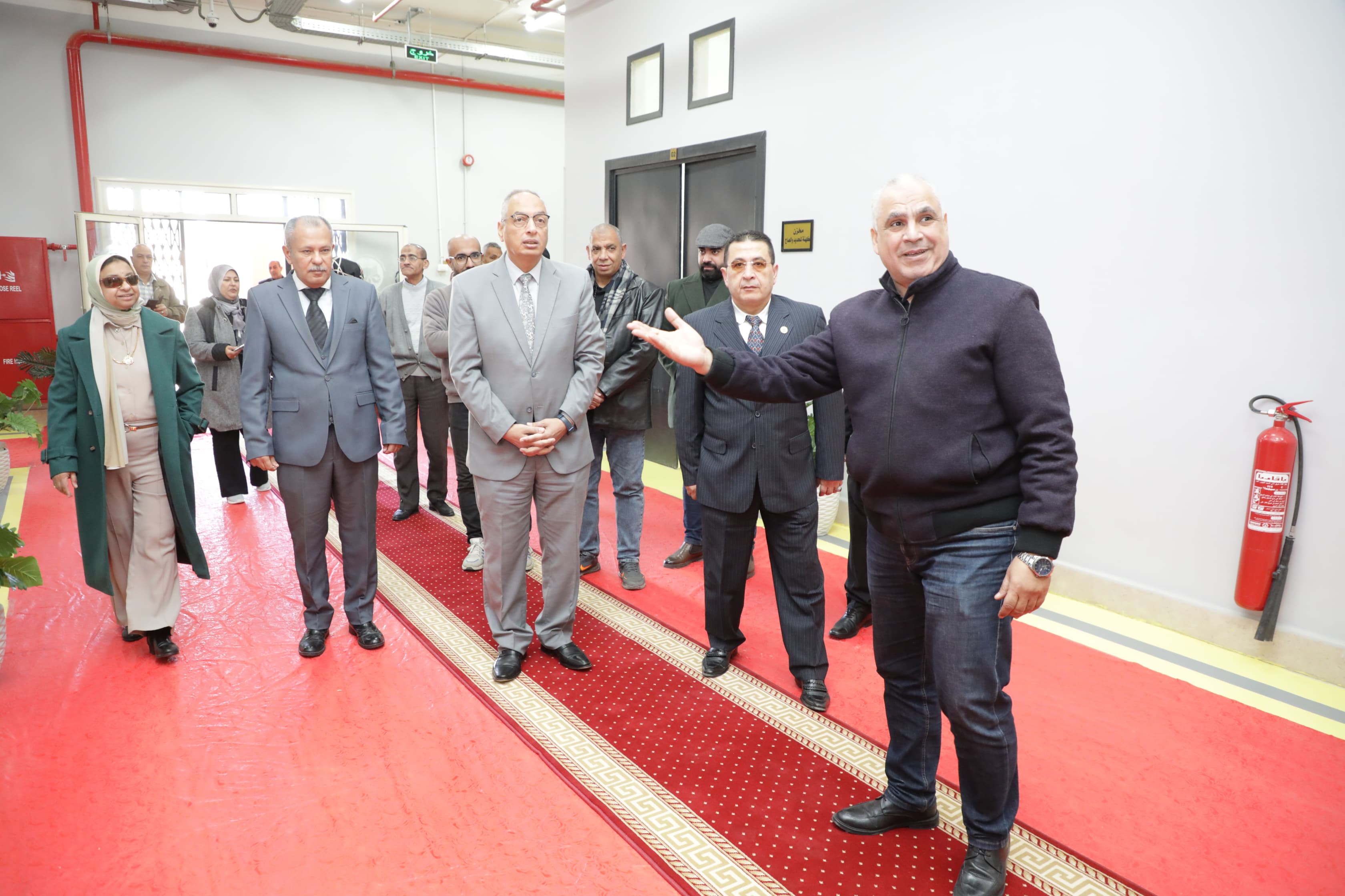 م. عصام النجار يفتتح مخازن الهيئة  العامة للرقابة على الصادرات والواردات بمدينة بدر