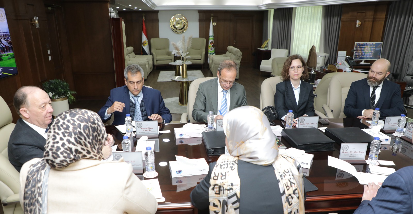 زيارة سفير الارجنتين للهيئة العامة للرقابة على الصادرات والواردات