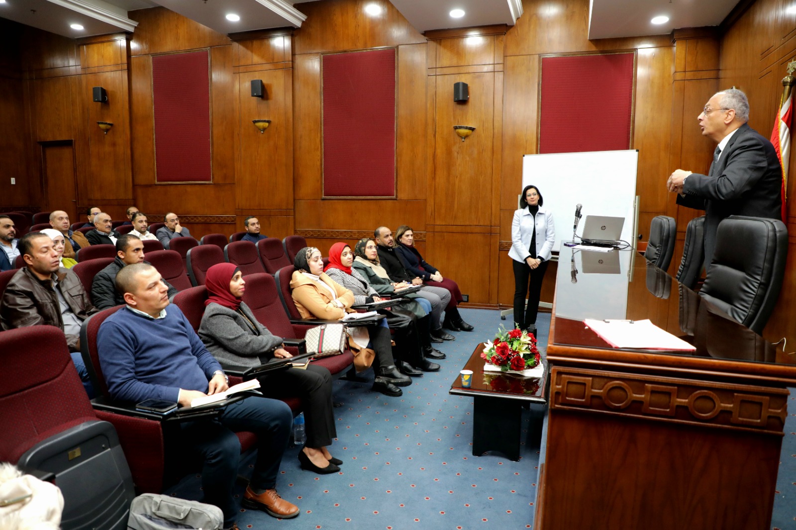 م عصام النجار  يلتقى بالمصدرين فى  دورة قواعد المنشا الملحقة باتفاقيات التجارة الحرة المطبقة مع دول الارو متوسطية