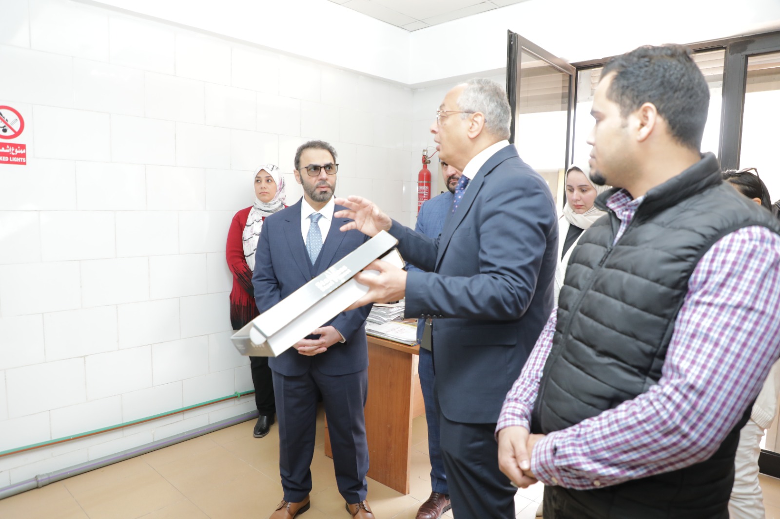 م. عصام النجار يستقبل وفد رفيع المستوى من دولة الامارات