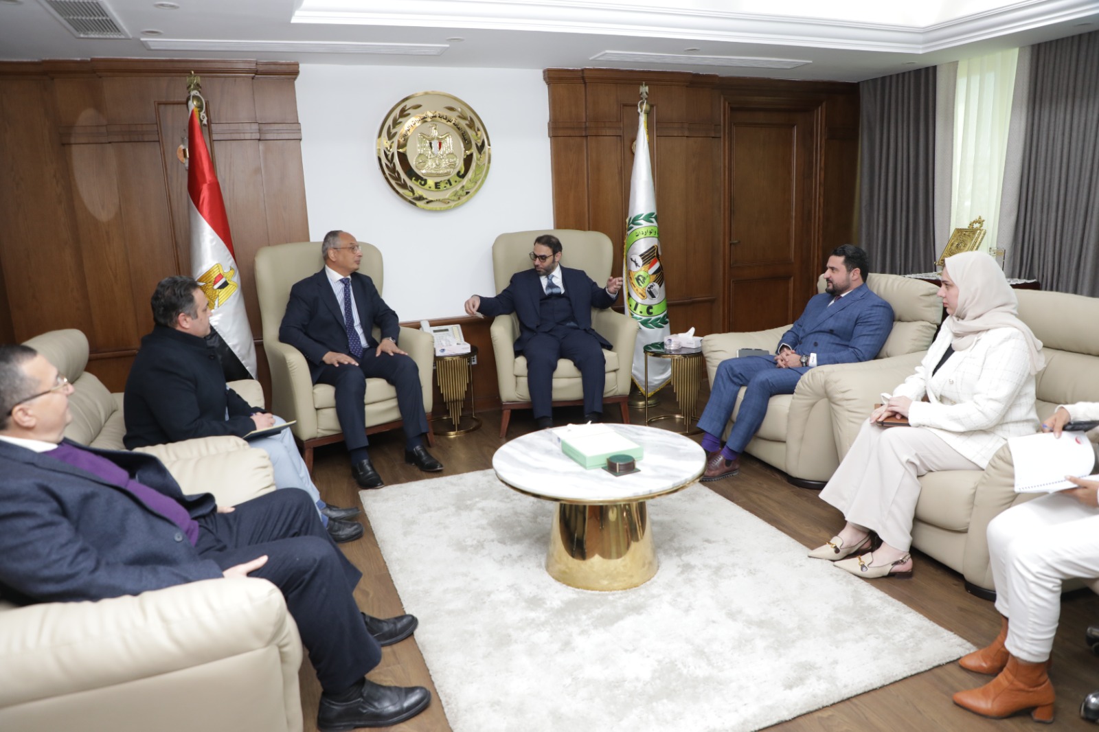 م. عصام النجار يستقبل وفد رفيع المستوى من دولة الامارات