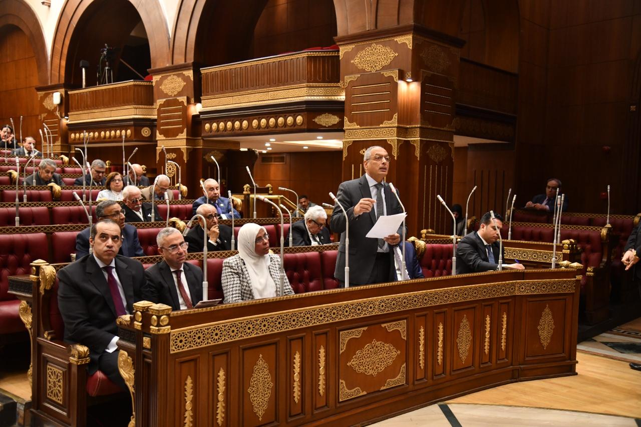 بحضور م. عصام النجار مجلس الشيوخ يناقش سياسة الحكومة بشان الترويج للصادرات المصرية بالخارج و سبل فتح اسواق جديدة