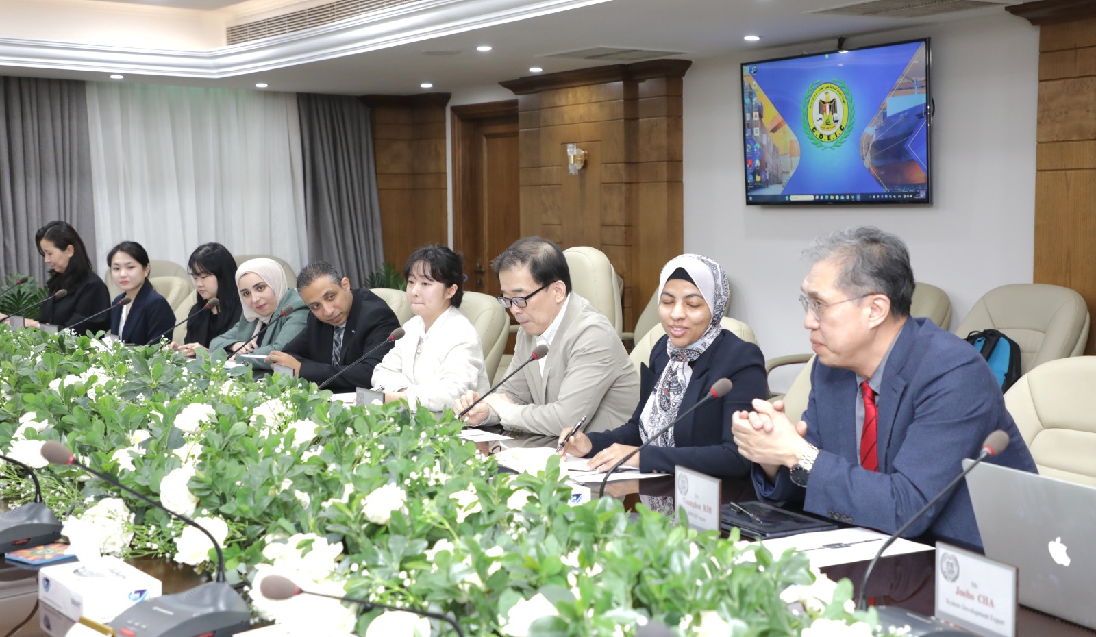 م. عصام النجار يستقبل وفدا من وكالة التعاون الدولى الكورية kOICA لتنفيذ مشروع الهيئة بانشاء منصة رقمية  للفحص المبنى على المخاطر والتتبع لتسهيل التجارة بمصر