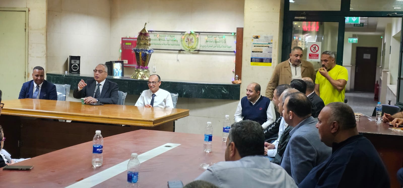 زيارة المهندس عصام النجار فرع ٦ اكتوبر وحضور إفطار مع العاملين وافتتاح إدارة المخاطر التابعة لمركز التميز