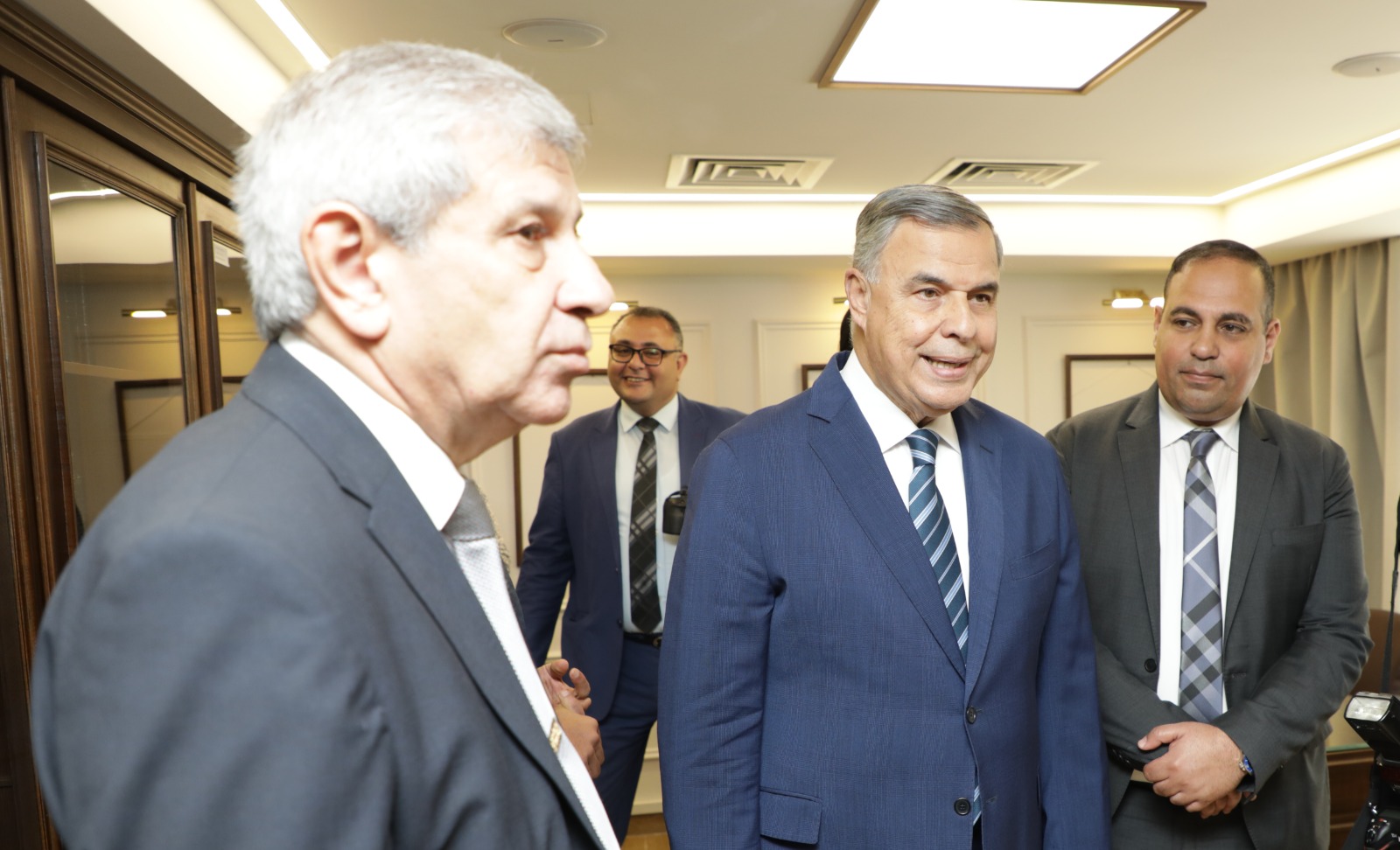 زيارة وزير الاستثمار والتجارة  الخارجية  لميناء الاسكندرية والغرفة التجارية