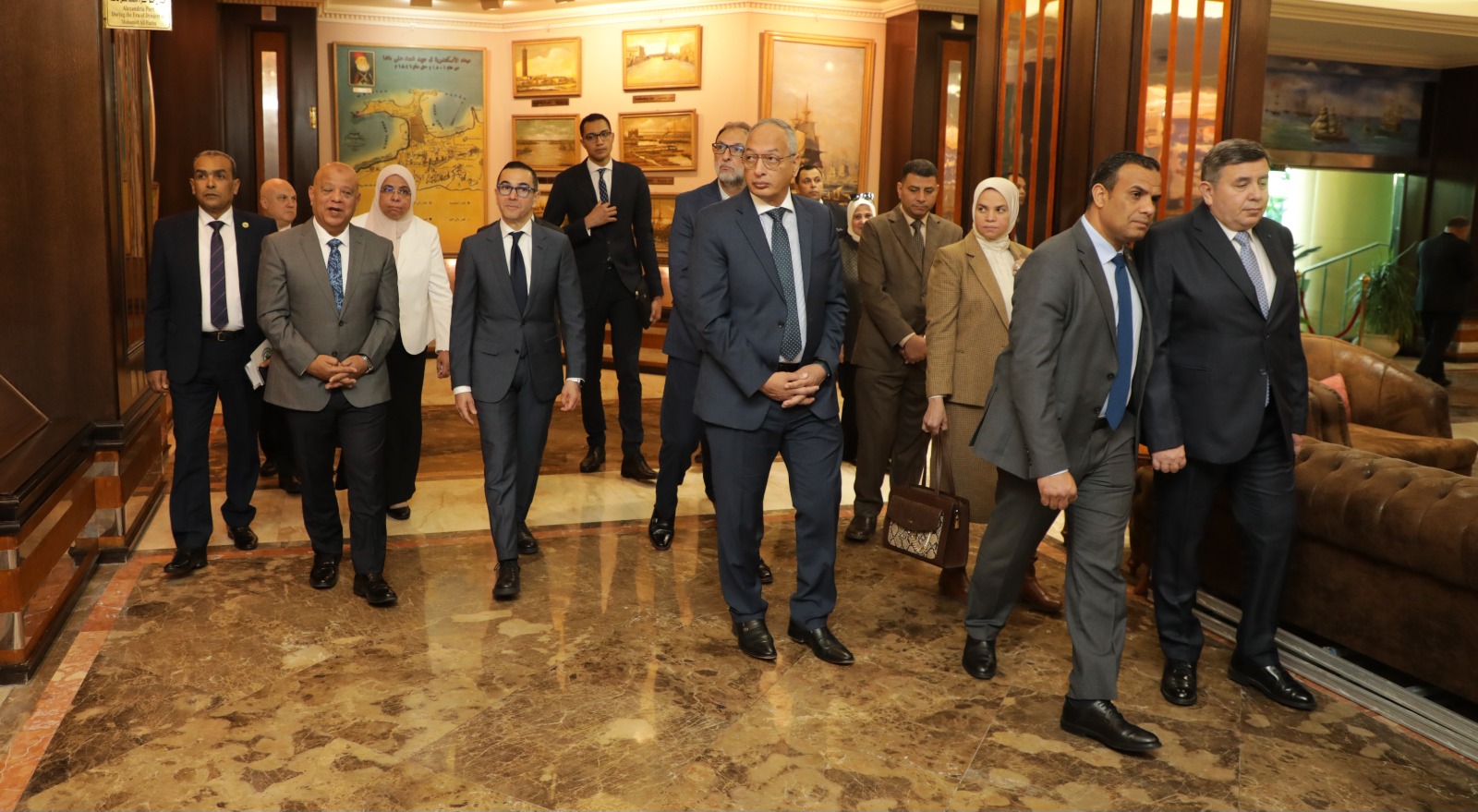 م. عصام النجار يشارك  زيارة وزير الاستثمار والتجارة الخارجية لهيئة ميناء الاسكندرية