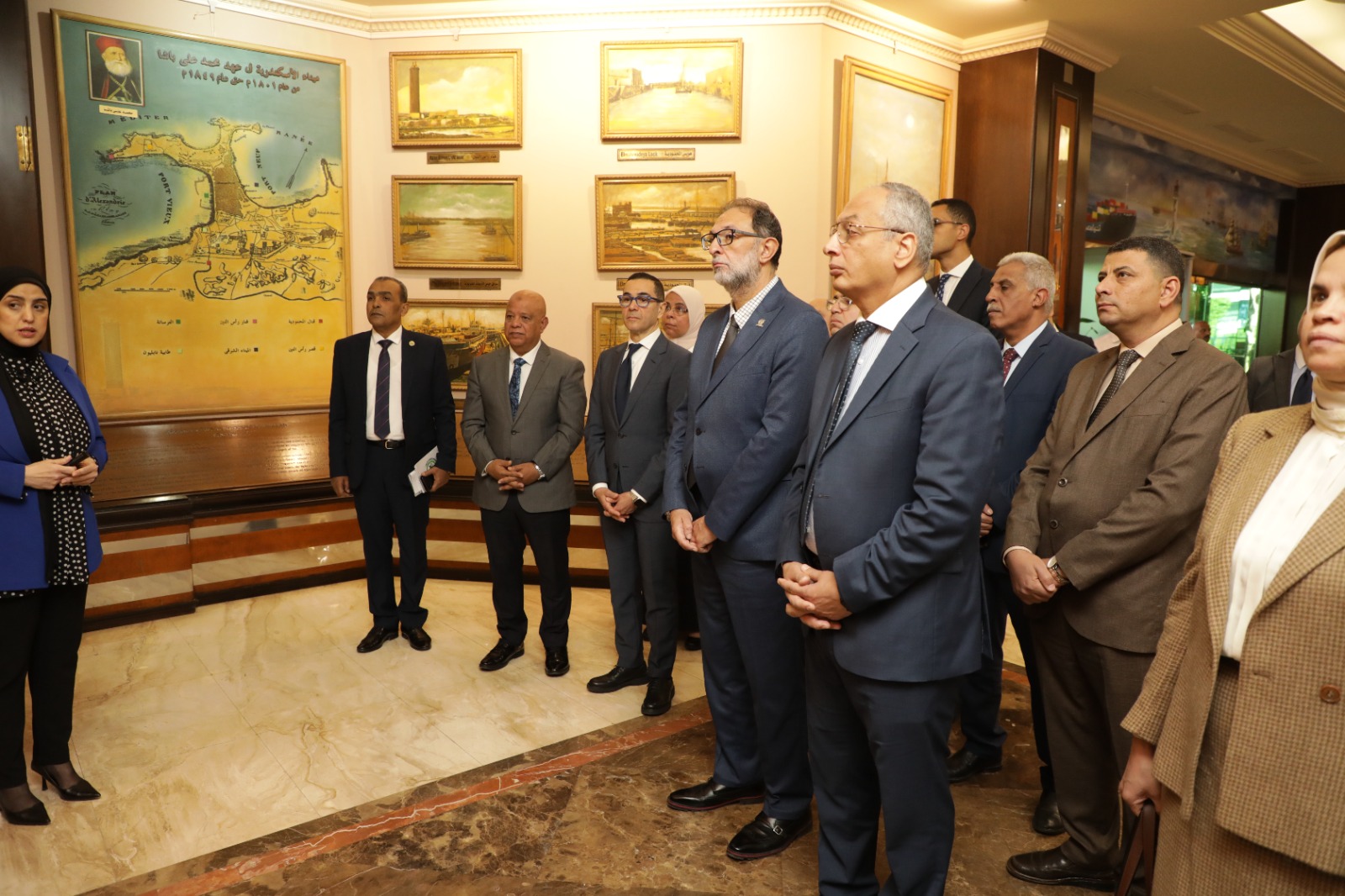م. عصام النجار يشارك  زيارة وزير الاستثمار والتجارة الخارجية لهيئة ميناء الاسكندرية