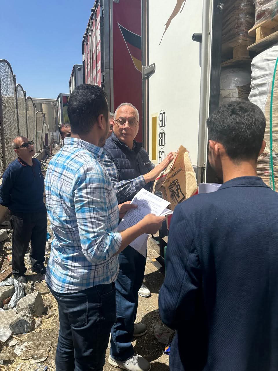 Eng. Essam El-Naggar, Chairman of the GOEIC, inspects today the work progress at Safaga Port, in implementation of the Prime Minister's decision to work during official holidays to reduce customs release time, in cooperation with all concerned authorities.