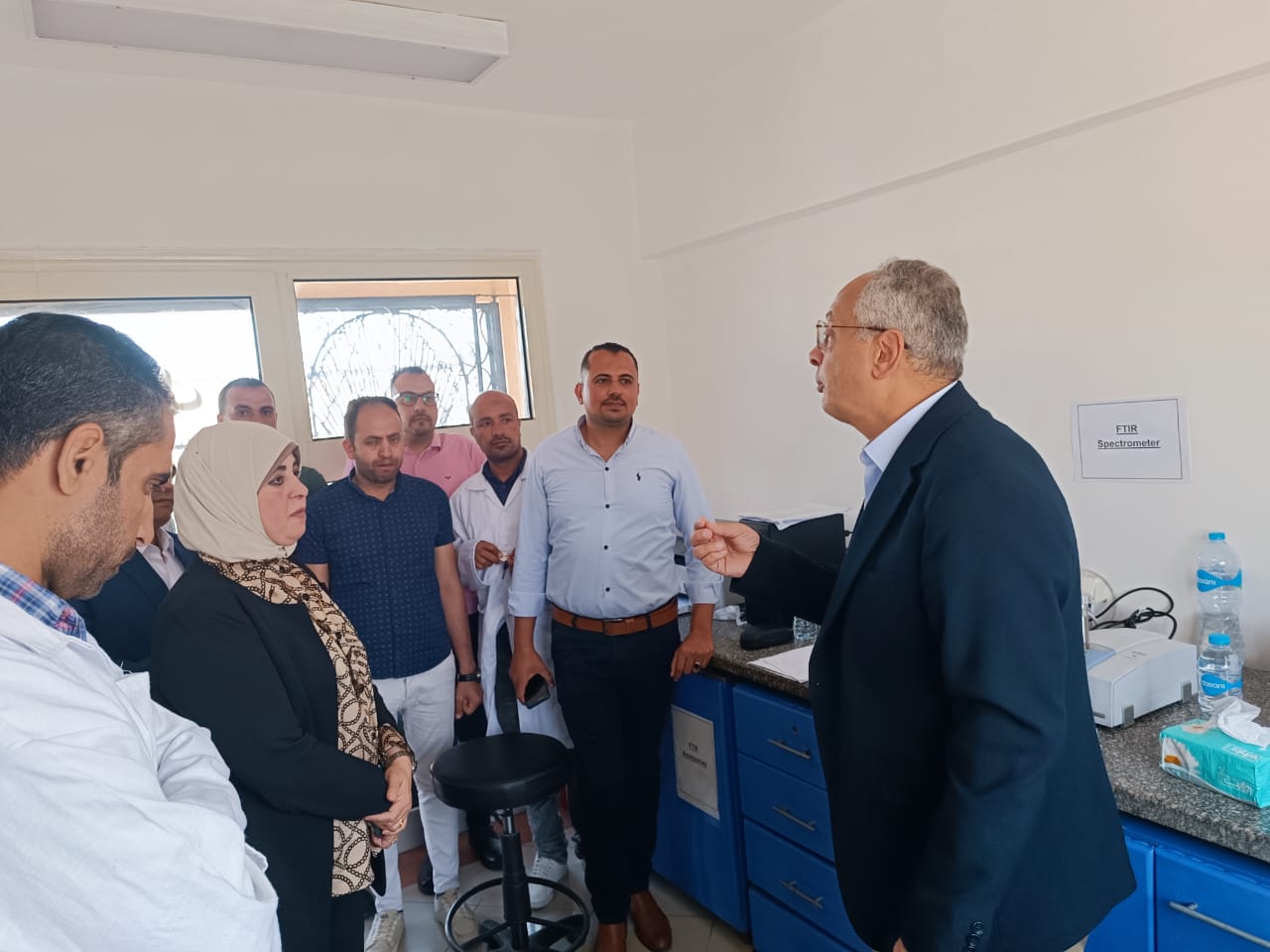 زيارة م. عصام النجار لفرع نوبيع اليوم