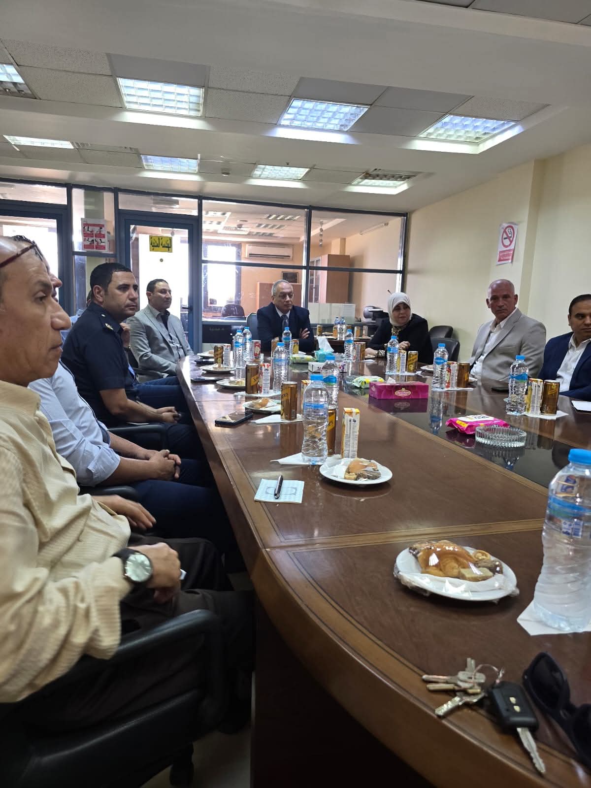 زيارة م. عصام النجار لفرع نوبيع اليوم