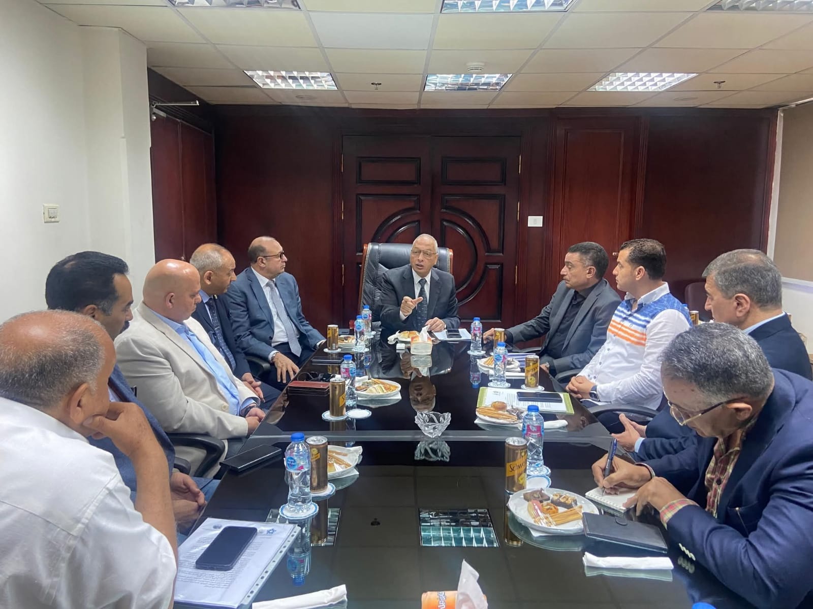 م. عصام النجار يلتقى بمحافظ بور سعيد ويتفقد فرع الهيئة ولقاء مع السادة العاملين بالفرع
