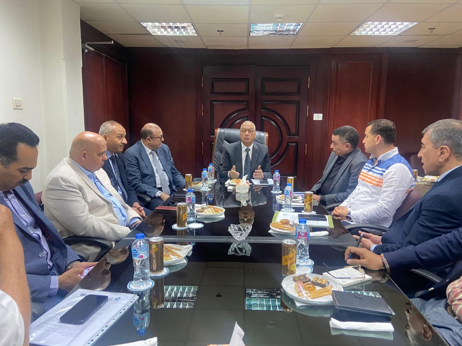 م. عصام النجار يلتقى بمحافظ بور سعيد ويتفقد فرع الهيئة ولقاء مع السادة العاملين بالفرع