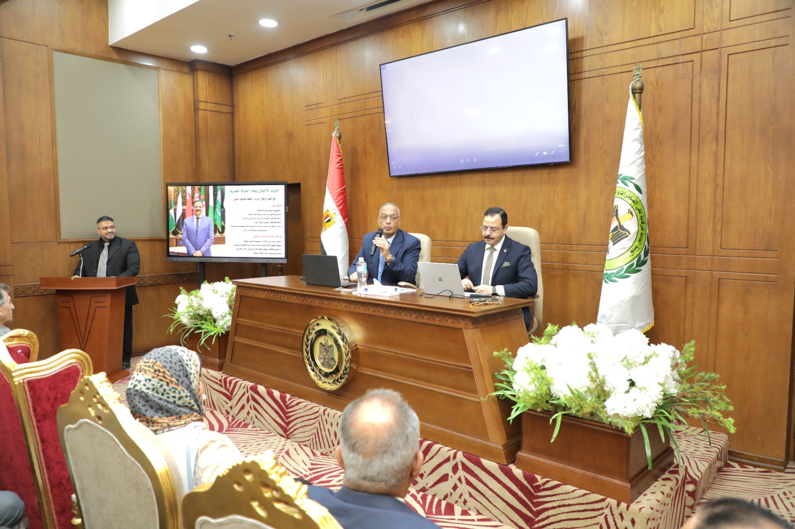 ندوة تثقيفية بمناسبة مرور 52 عاما على ذكرى انتصارات حرب اكتوبر المجيدة