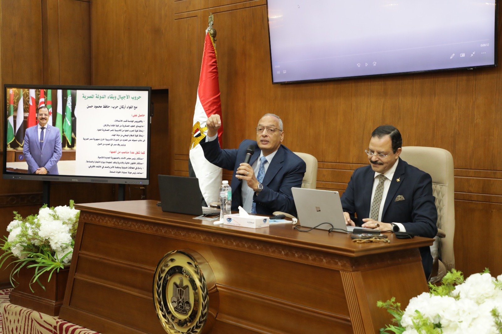 ندوة تثقيفية بمناسبة مرور 52 عاما على ذكرى انتصارات حرب اكتوبر المجيدة