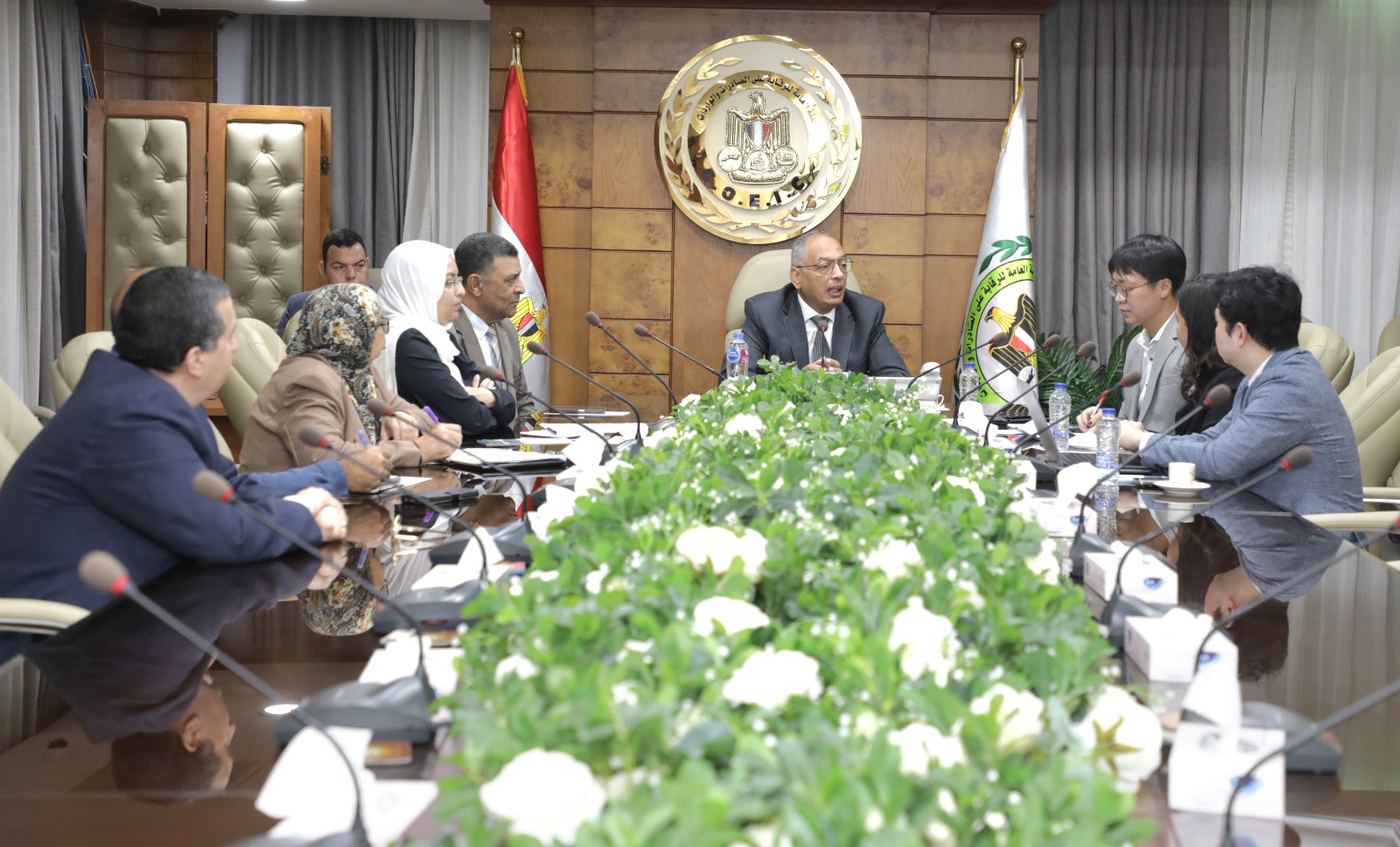 م عصام النجار يسستقبل وفدا من شركة Korea Testing & Research Institute