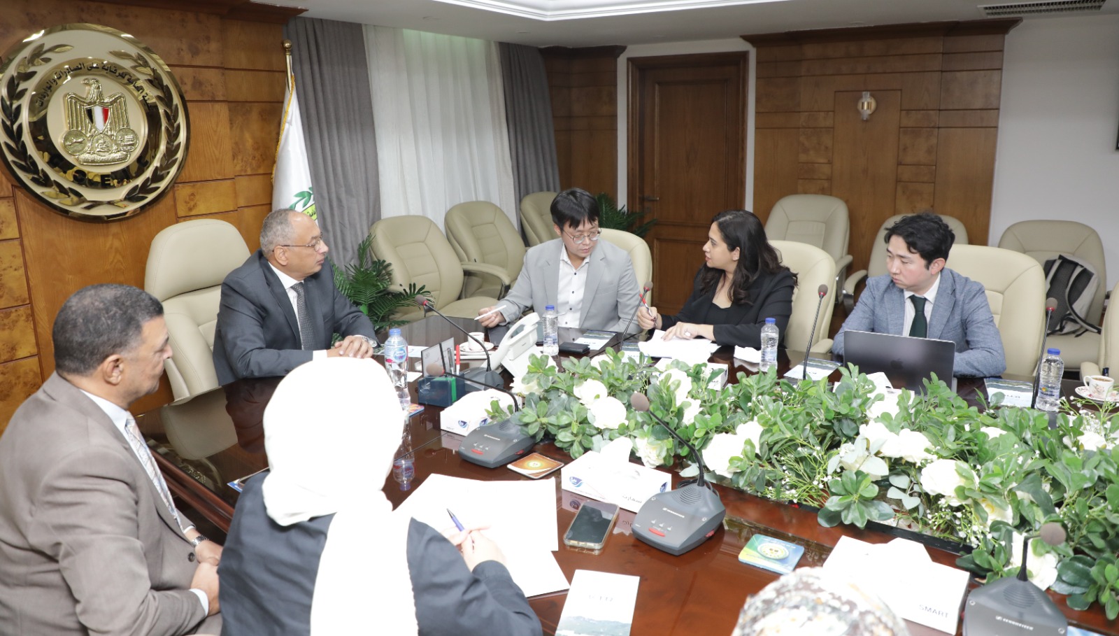 م عصام النجار يسستقبل وفدا من شركة Korea Testing & Research Institute