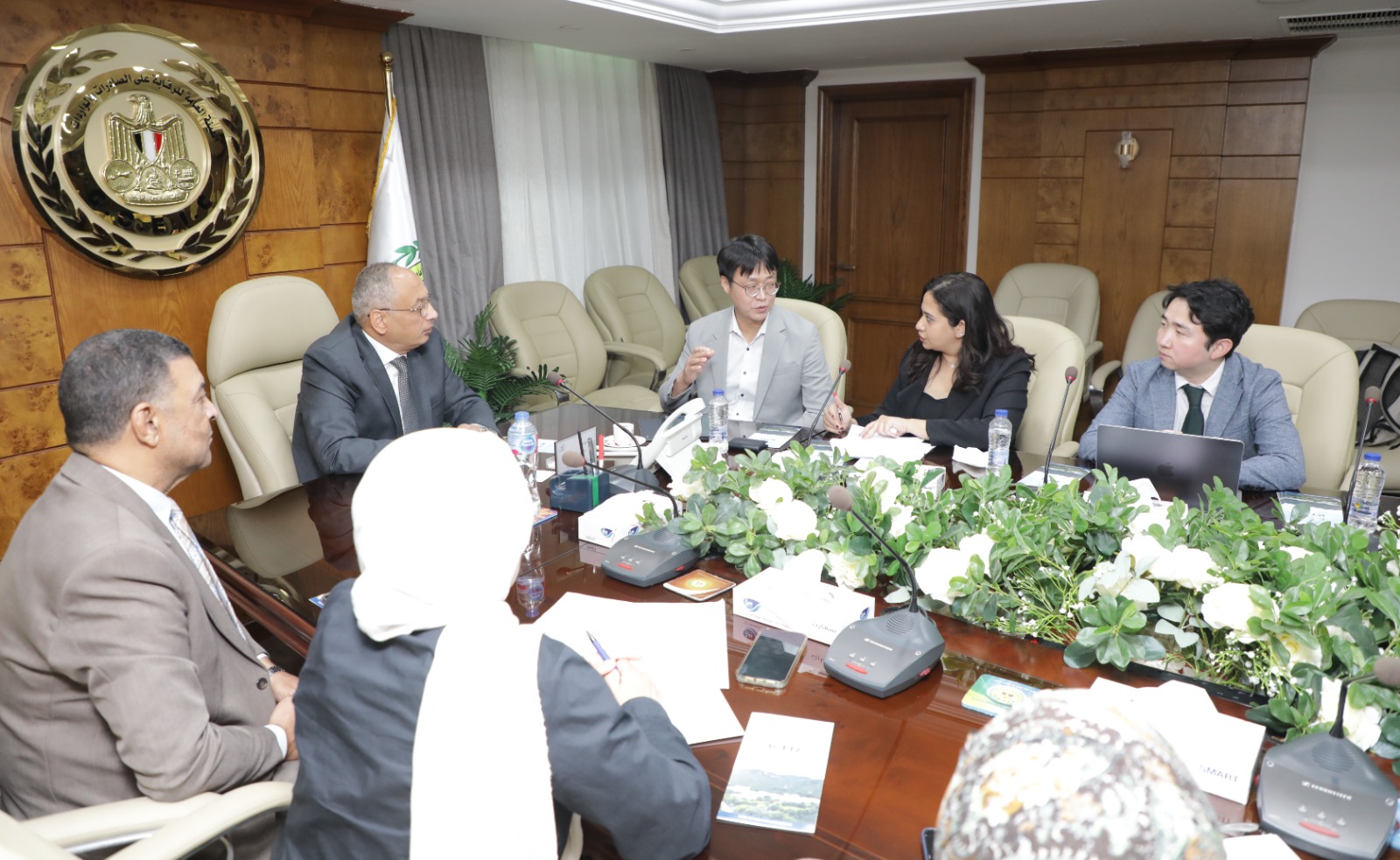 م عصام النجار يسستقبل وفدا من شركة Korea Testing & Research Institute