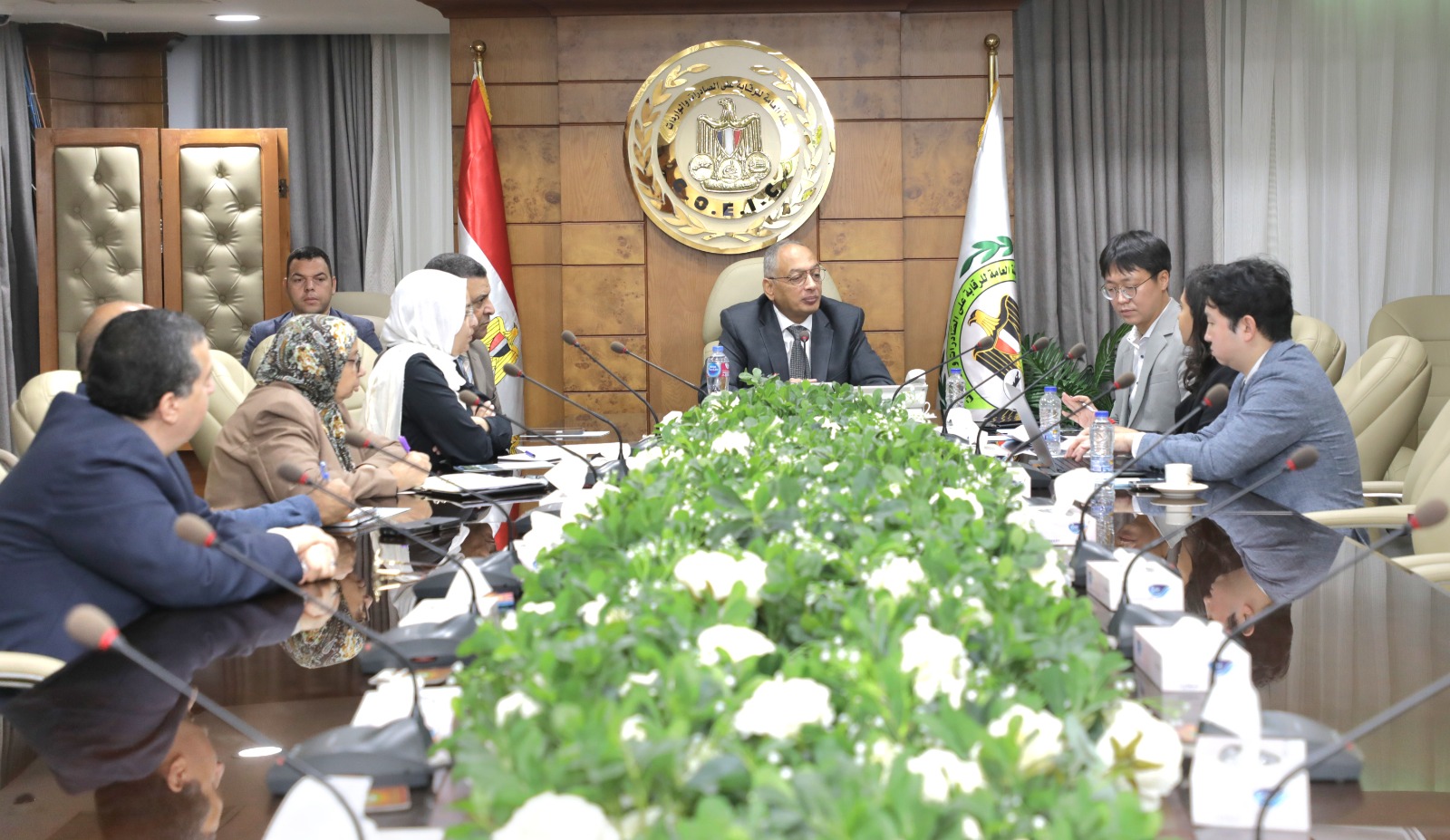 م عصام النجار يسستقبل وفدا من شركة Korea Testing & Research Institute