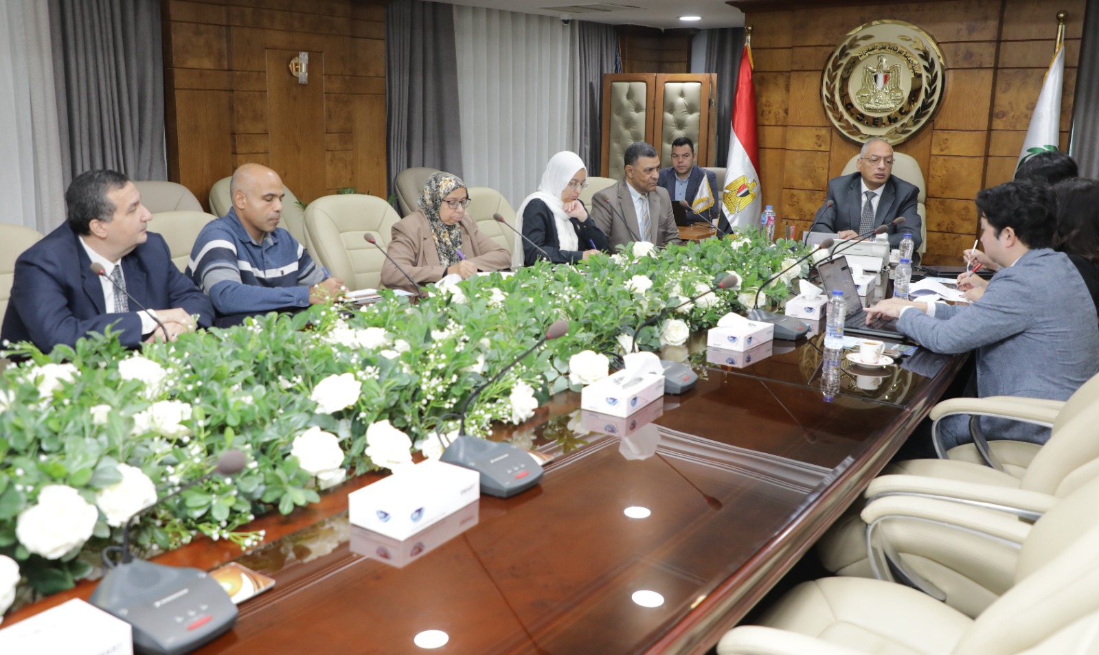 م عصام النجار يسستقبل وفدا من شركة Korea Testing & Research Institute