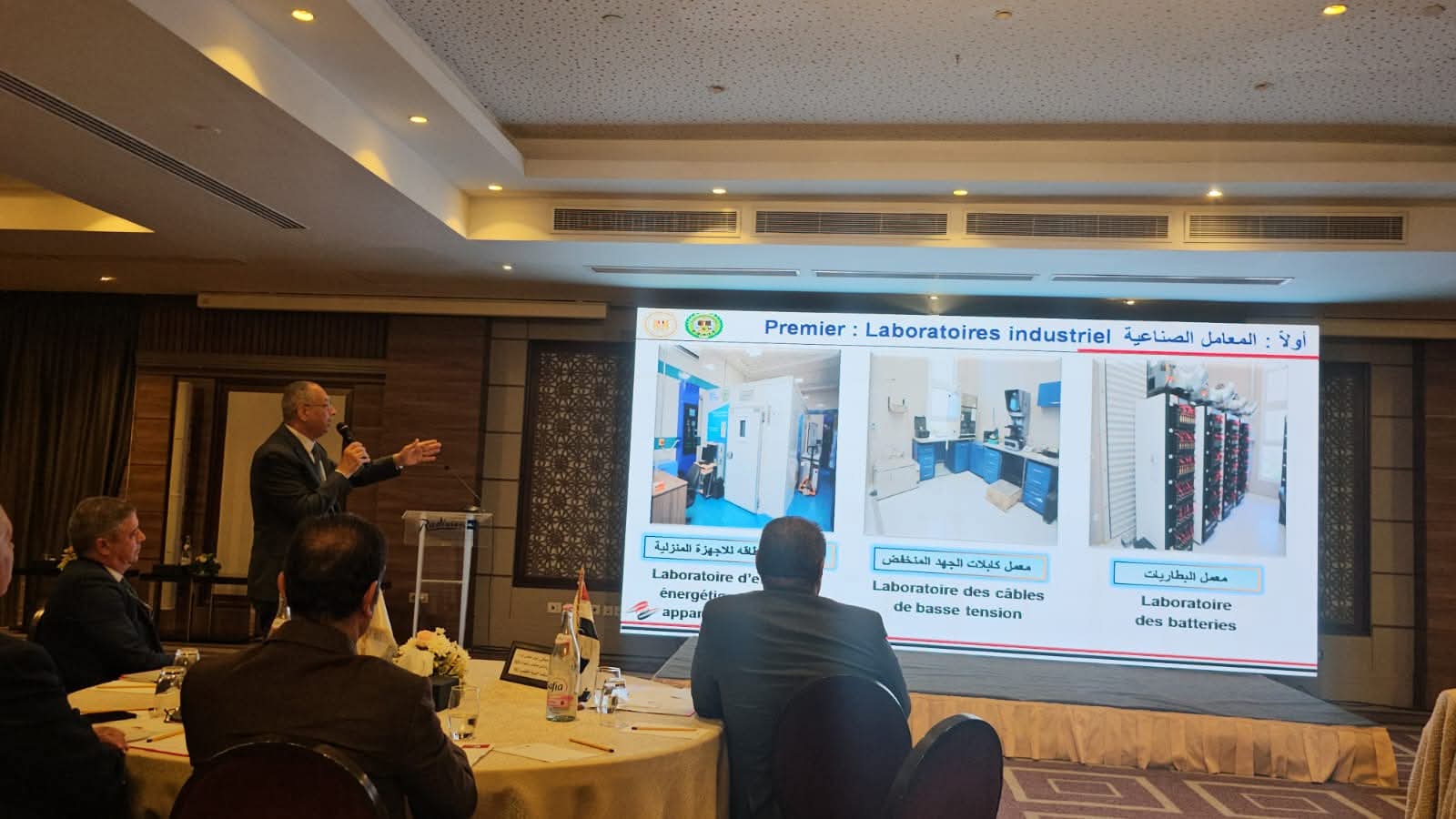 م. عصام النجار يقدم ندوة تعريفية للشركات والمصدريين التونسيين بالإجراءات واليات التصديرالى مصر واليات مذكرة التفاهم