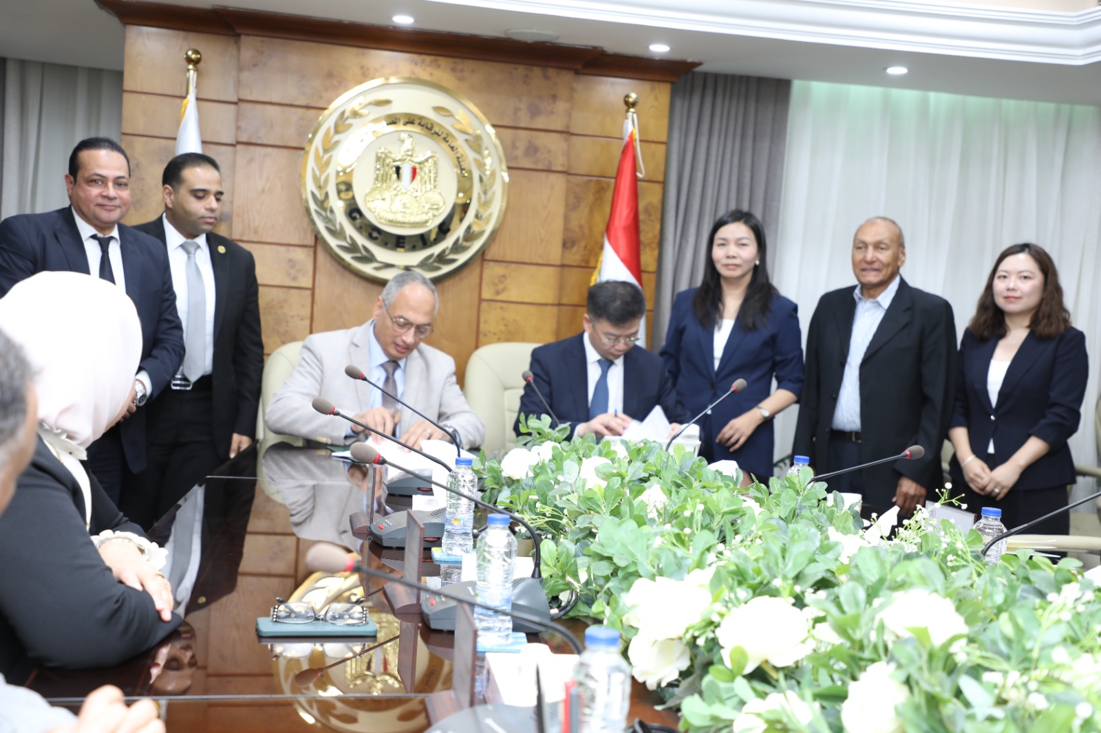 م. عصام النجار يوقع بروتوكول تعاون بين الهيئة العامة للرقابة على الصادرات والواردات و شركة CVC الصينية في مجالات الفحص والتحليل للسلع الصناعية .