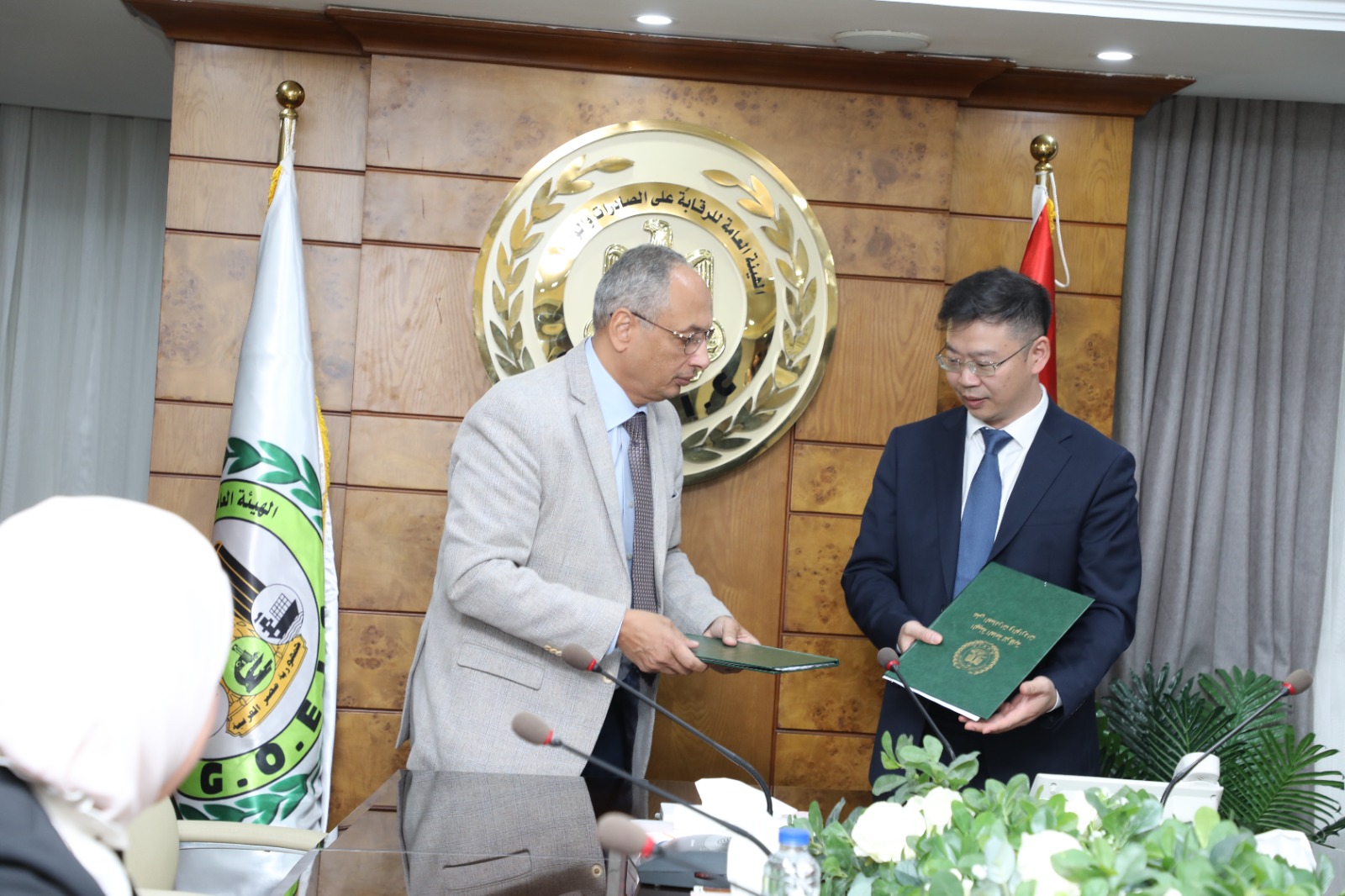 م. عصام النجار يوقع بروتوكول تعاون بين الهيئة العامة للرقابة على الصادرات والواردات و شركة CVC الصينية في مجالات الفحص والتحليل للسلع الصناعية .