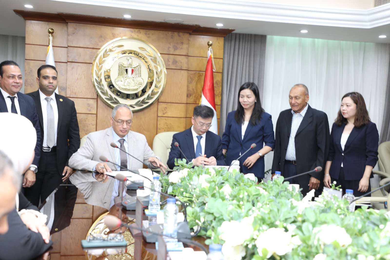 م. عصام النجار يوقع بروتوكول تعاون بين الهيئة العامة للرقابة على الصادرات والواردات و شركة CVC الصينية في مجالات الفحص والتحليل للسلع الصناعية .