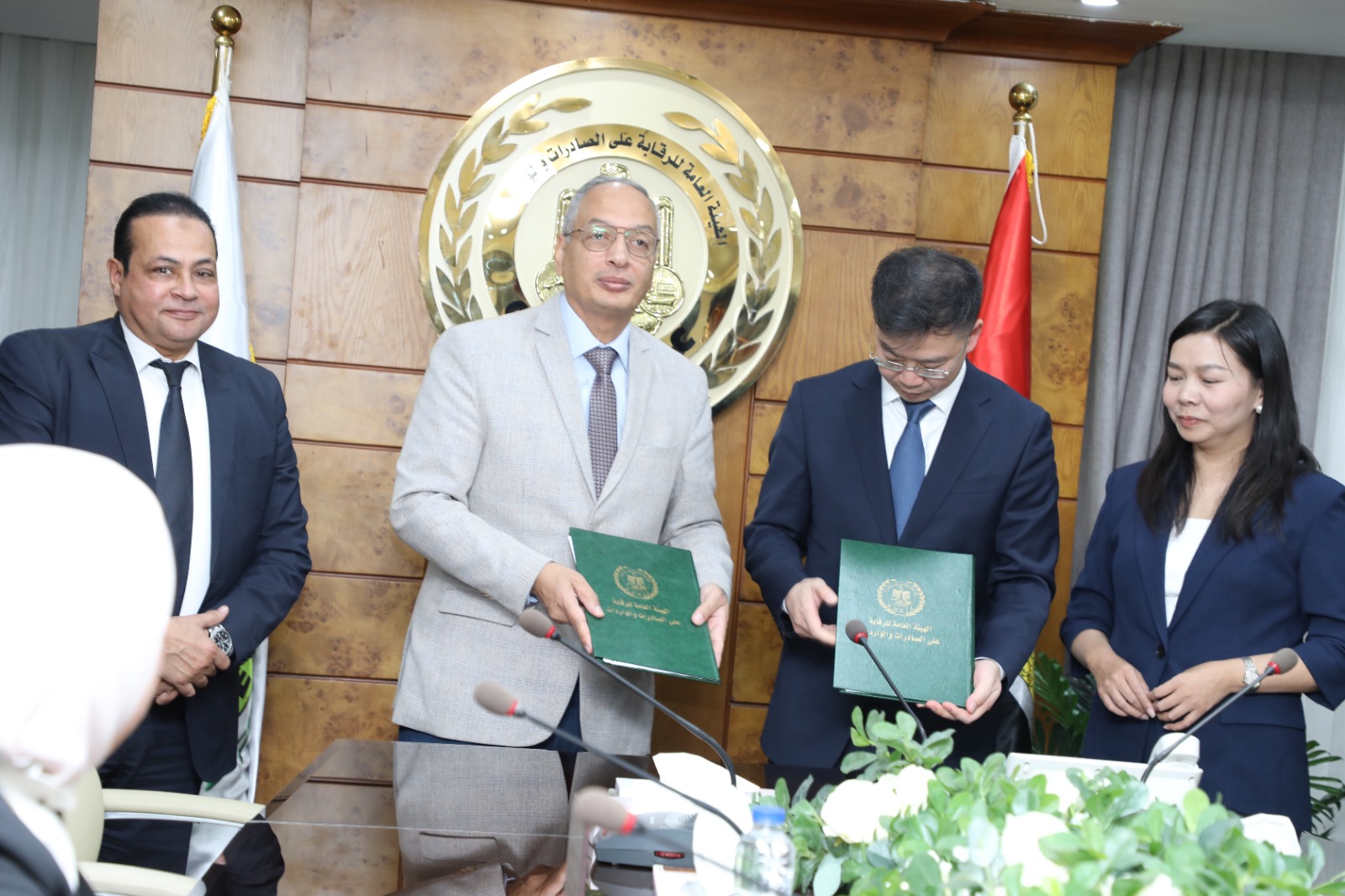 م. عصام النجار يوقع بروتوكول تعاون بين الهيئة العامة للرقابة على الصادرات والواردات و شركة CVC الصينية في مجالات الفحص والتحليل للسلع الصناعية .