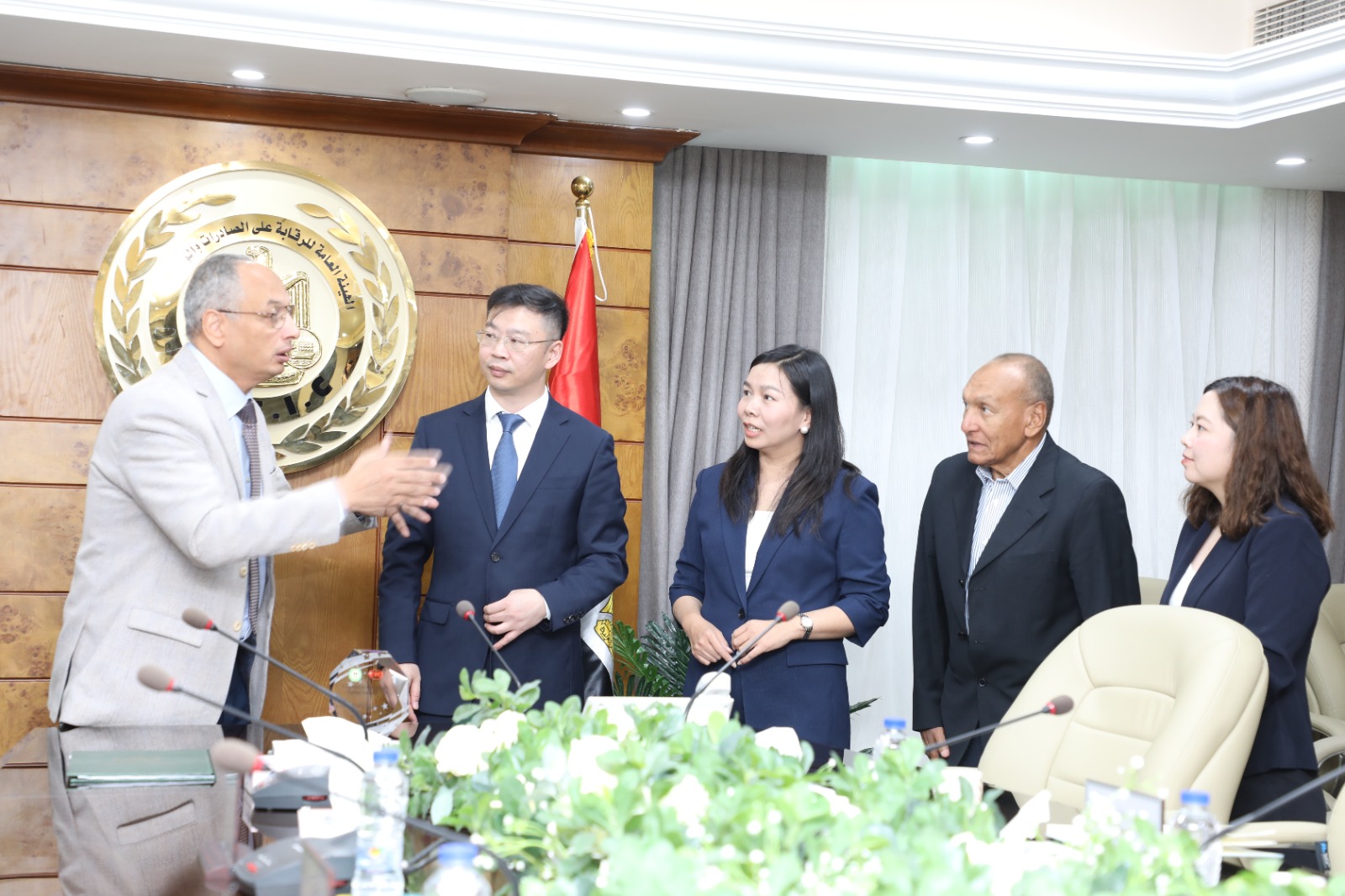 م. عصام النجار يوقع بروتوكول تعاون بين الهيئة العامة للرقابة على الصادرات والواردات و شركة CVC الصينية في مجالات الفحص والتحليل للسلع الصناعية .