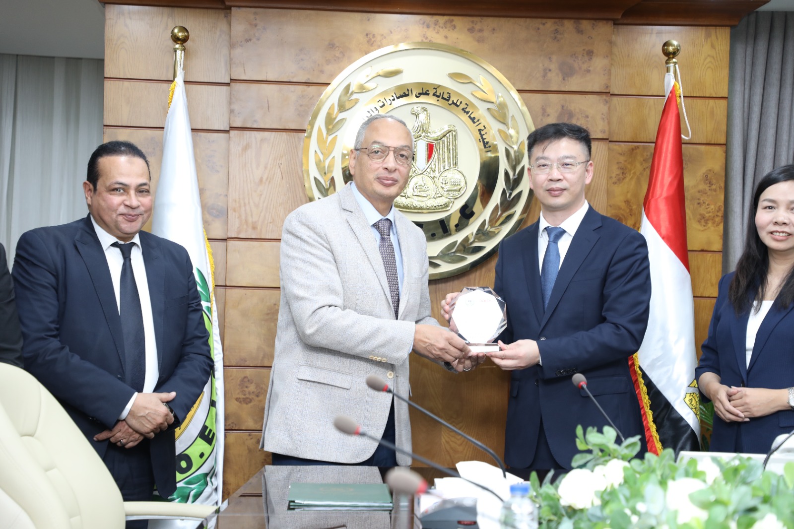 م. عصام النجار يوقع بروتوكول تعاون بين الهيئة العامة للرقابة على الصادرات والواردات و شركة CVC الصينية في مجالات الفحص والتحليل للسلع الصناعية .