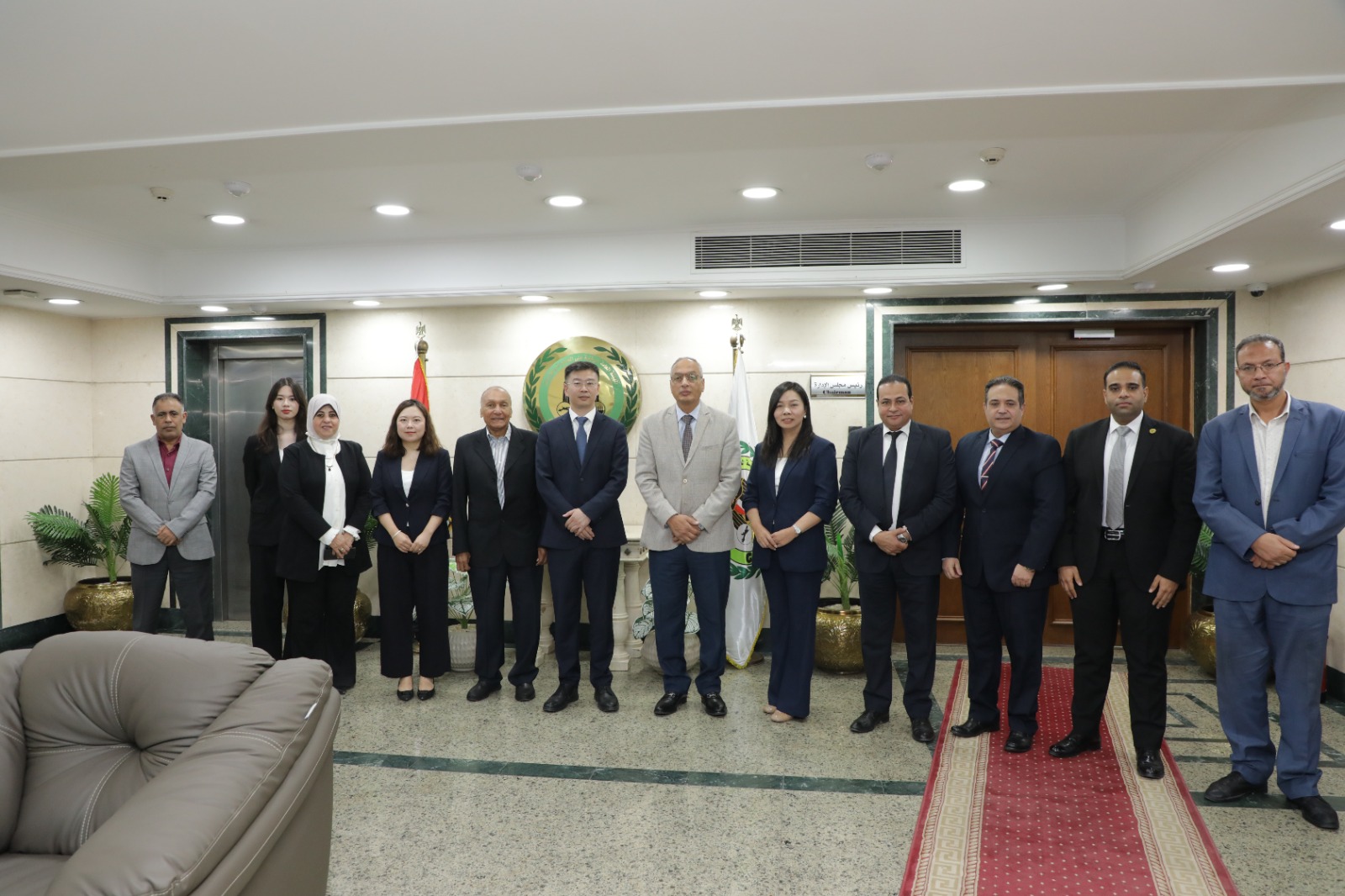 م. عصام النجار يوقع بروتوكول تعاون بين الهيئة العامة للرقابة على الصادرات والواردات و شركة CVC الصينية في مجالات الفحص والتحليل للسلع الصناعية .