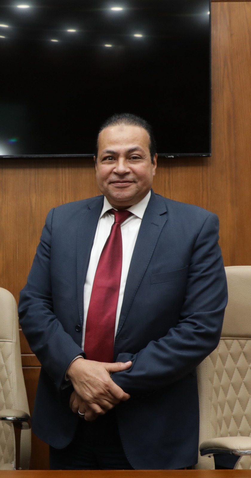 اجتماع المهندس عصام النجار رئيس مجلس ادارة الهيئة العامة للرقابة علي الصادرات والواردات بقيادات الهيئة يناير 2026